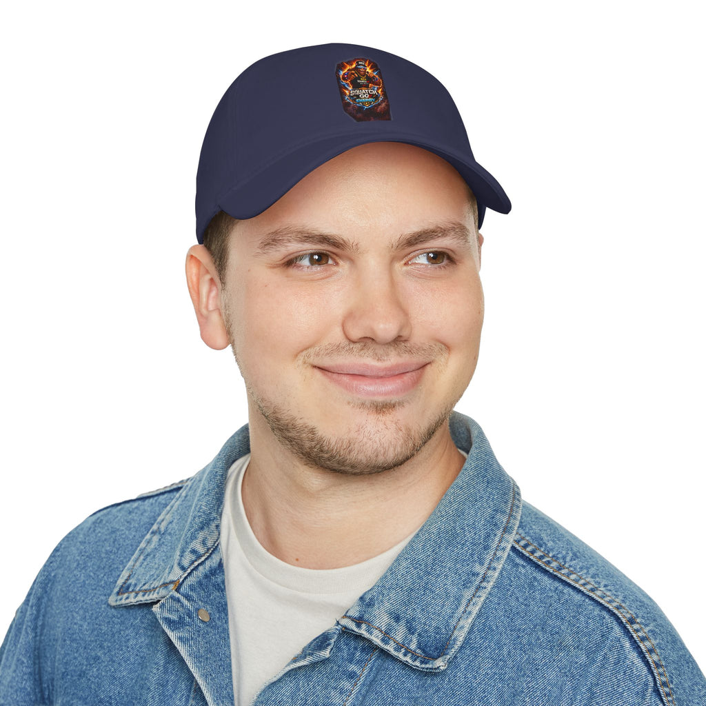 Dragon Skull Gaming Cap — Low Profile Baseball Hat with Fiery Graphic