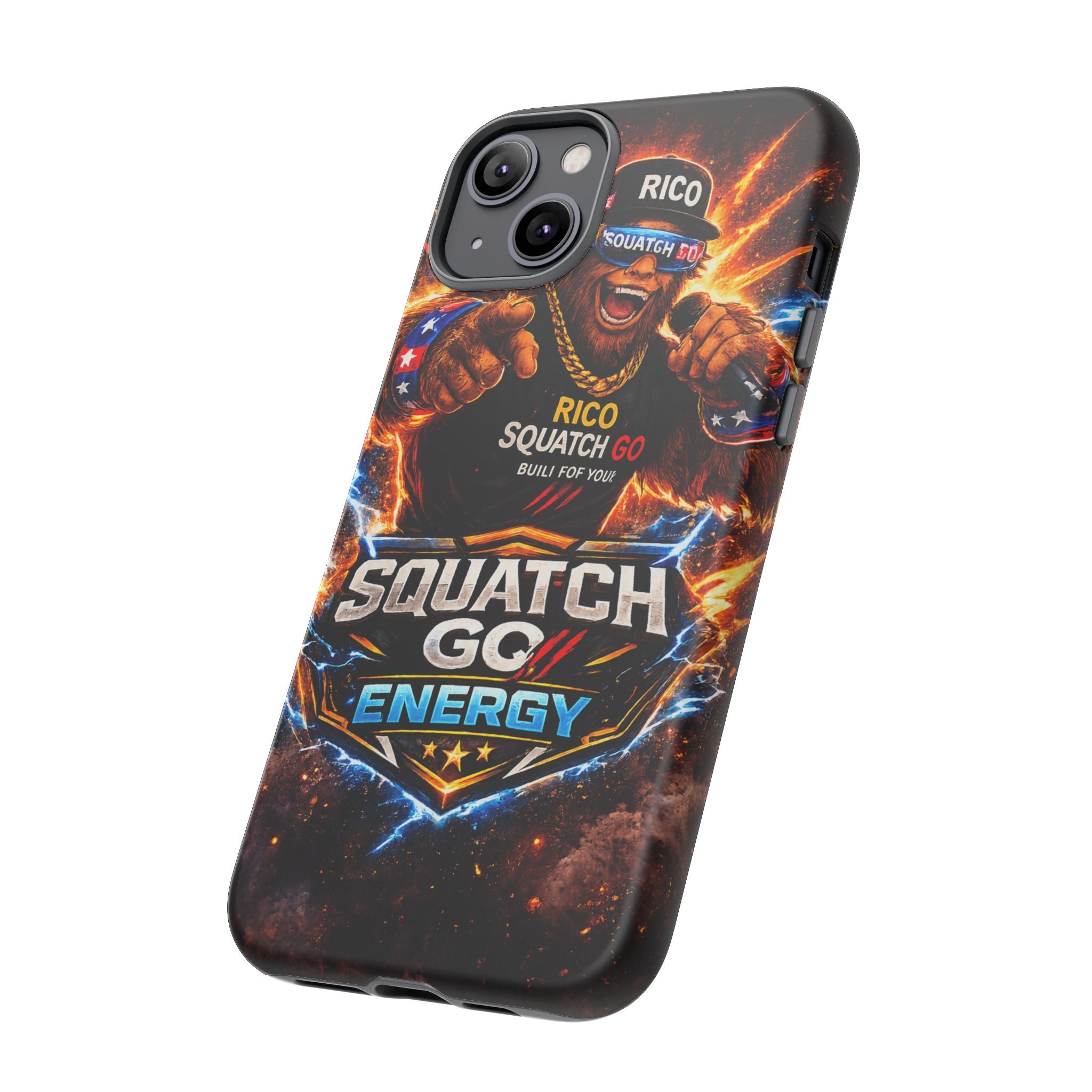 Squatch Go Energy Phone Case — 'Rico Squatch Go' Gamer Energized Tough Case