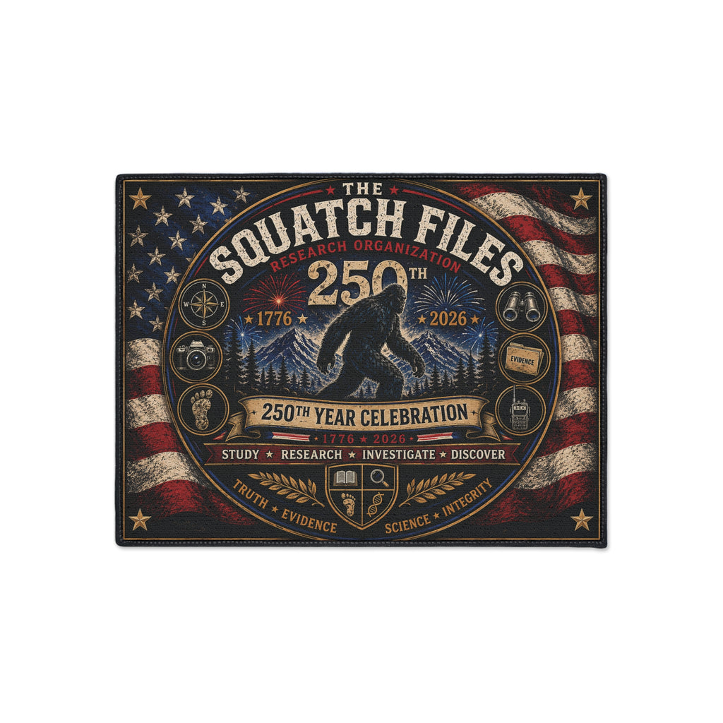 Squatch Files 250th Anniversary Heavy Duty Floor Mat – Patriotic Sasquatch Welcome Mat