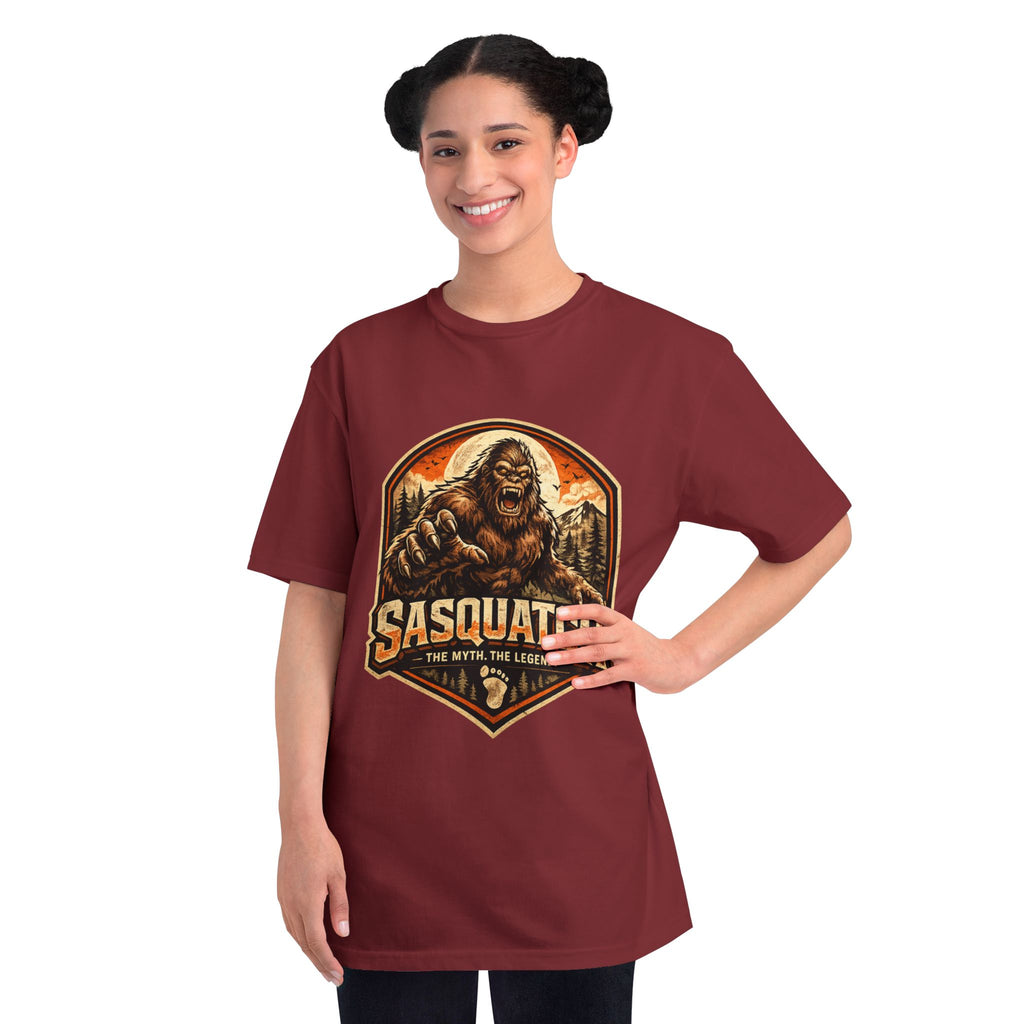 Sasquatch Graphic T-Shirt — "Sasquatch: The Myth The Legend" Retro Outdoor Tee