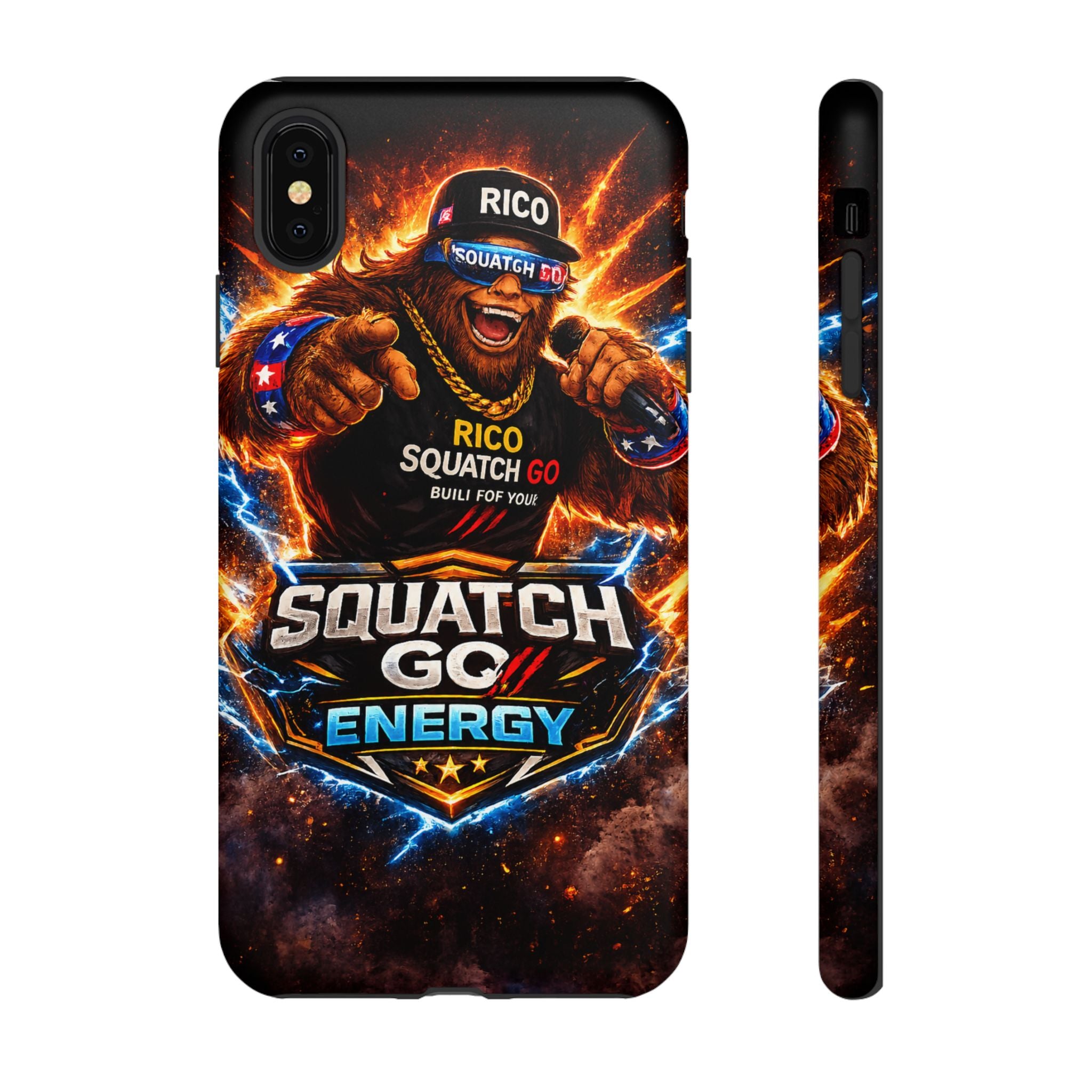 Squatch Go Energy Phone Case — 'Rico Squatch Go' Gamer Energized Tough Case