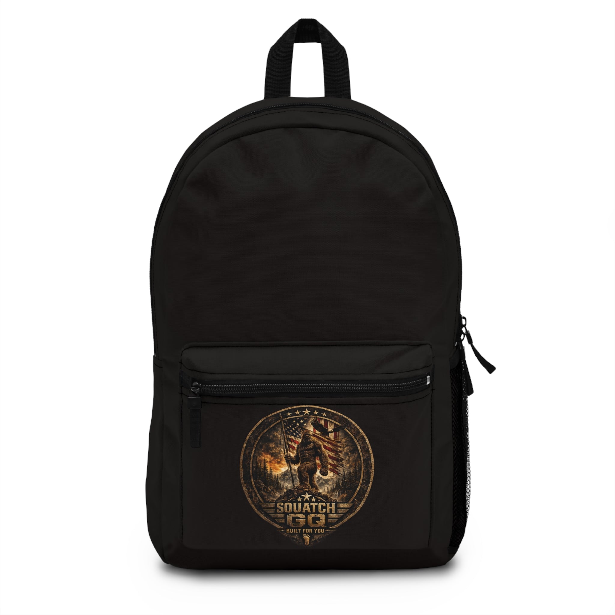 Bigfoot Explorer Backpack – Vintage Sasquatch Camp Graphic
