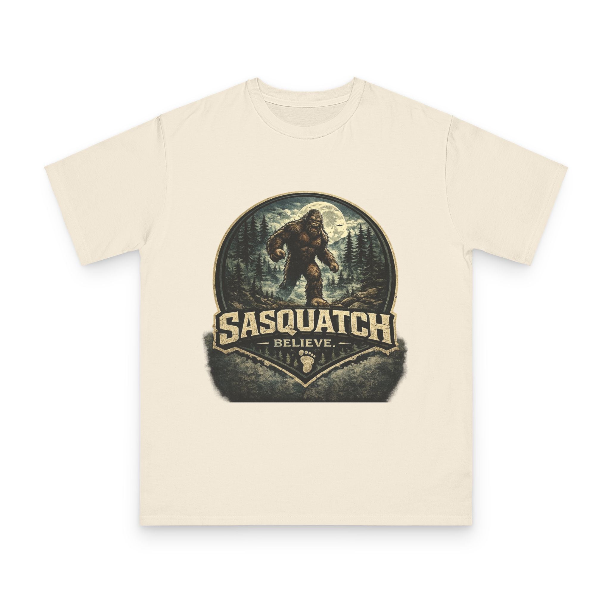 Sasquatch Believe T-Shirt — Vintage Bigfoot Forest Graphic Tee