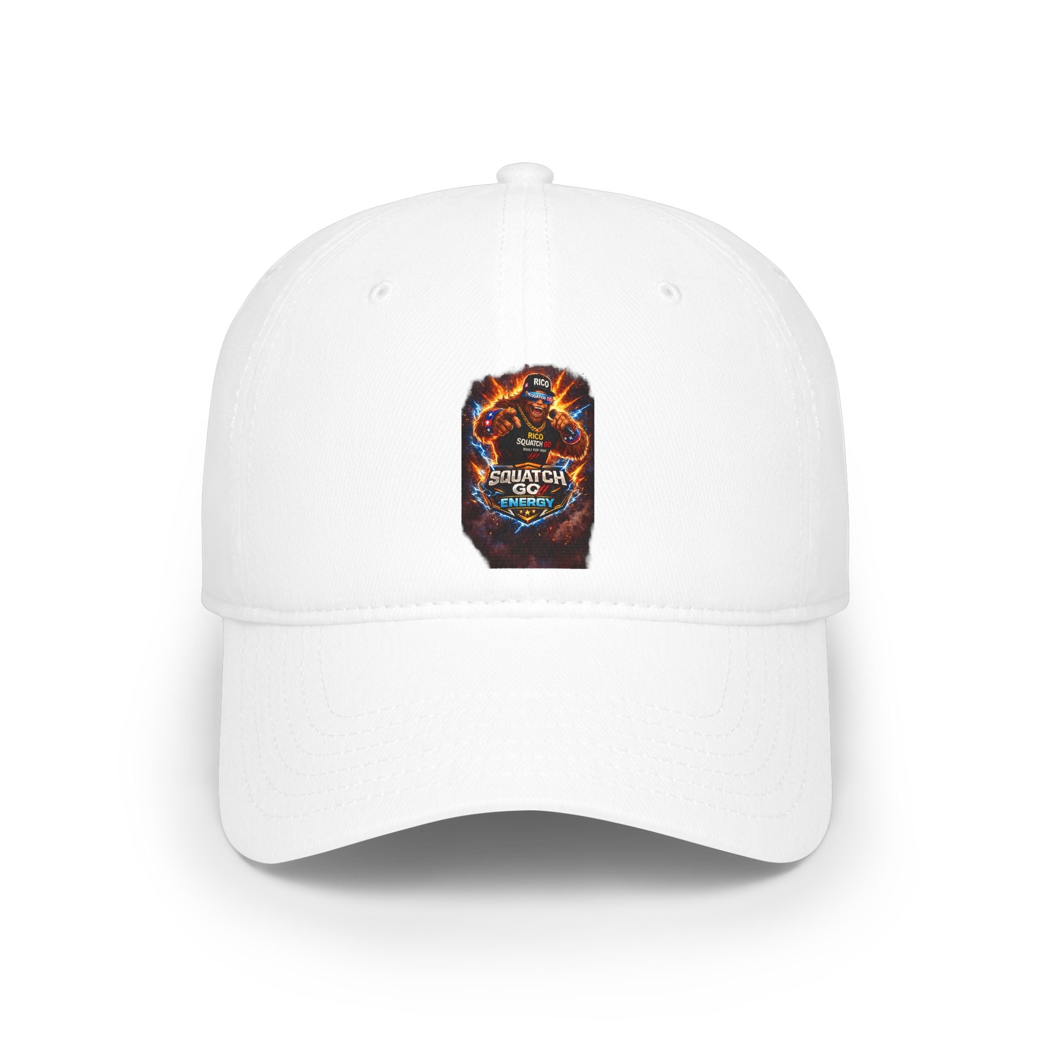 Dragon Skull Gaming Cap — Low Profile Baseball Hat with Fiery Graphic