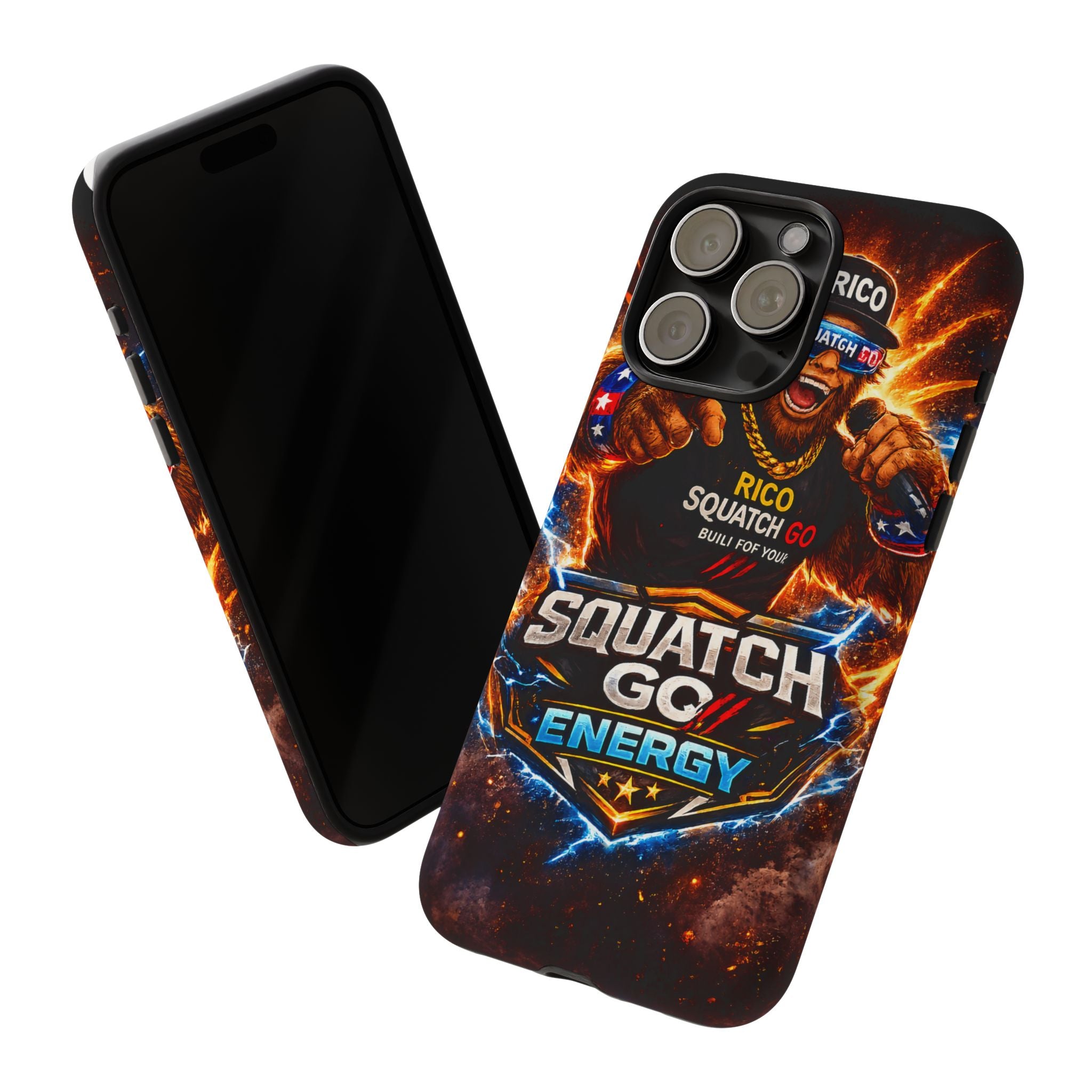 Squatch Go Energy Phone Case — 'Rico Squatch Go' Gamer Energized Tough Case