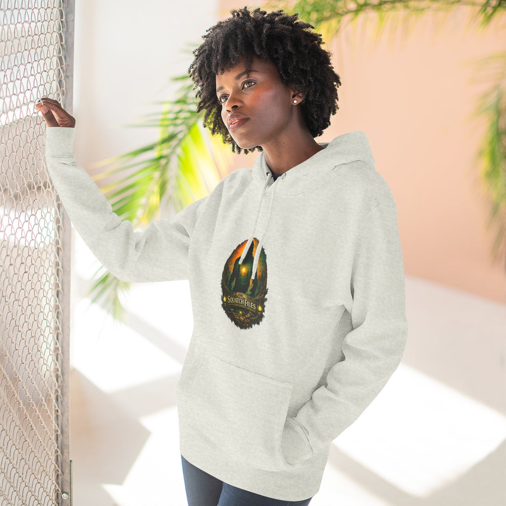 Squatch Go Energy Hoodie — Bigfoot Graphic Fleece Pullover (Made by Nature, Built by Science)