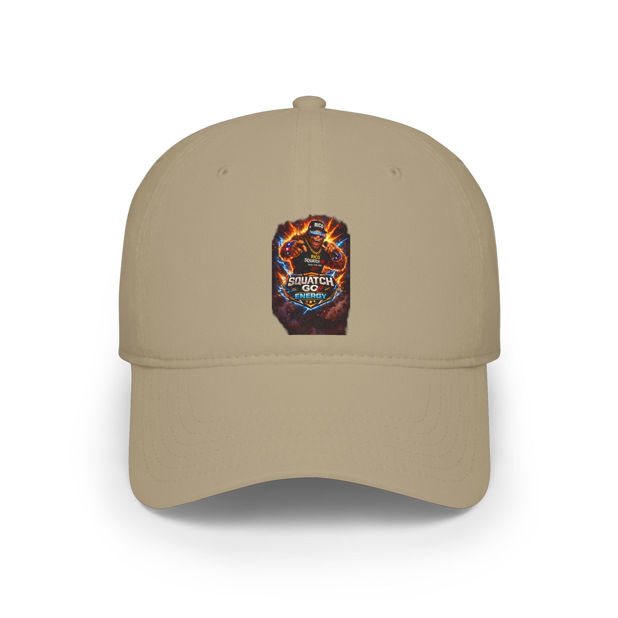 Dragon Skull Gaming Cap — Low Profile Baseball Hat with Fiery Graphic