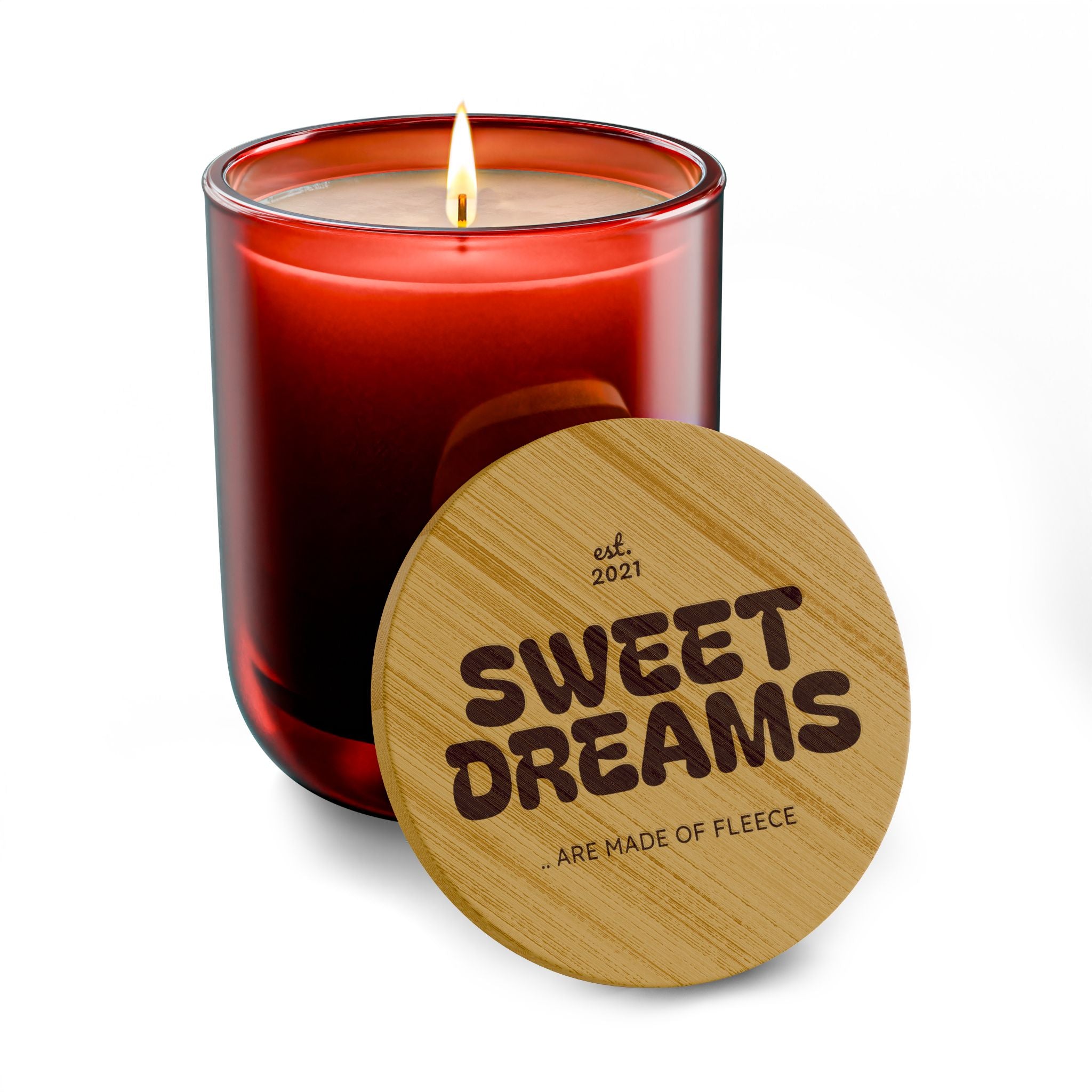 Sweet Dreams Scented Soy Candle - 14oz Engraved Bamboo Lid
