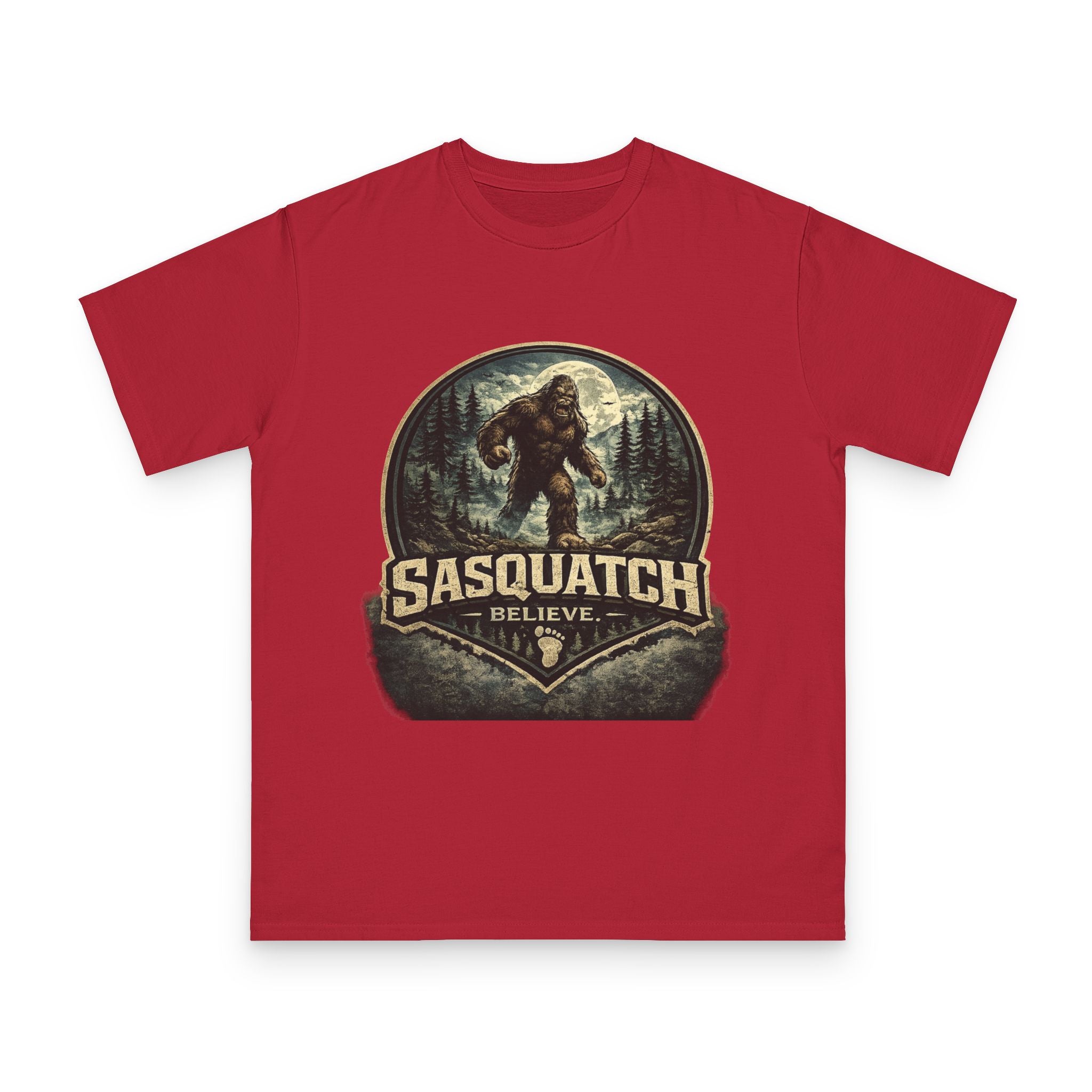 Sasquatch Believe T-Shirt — Vintage Bigfoot Forest Graphic Tee