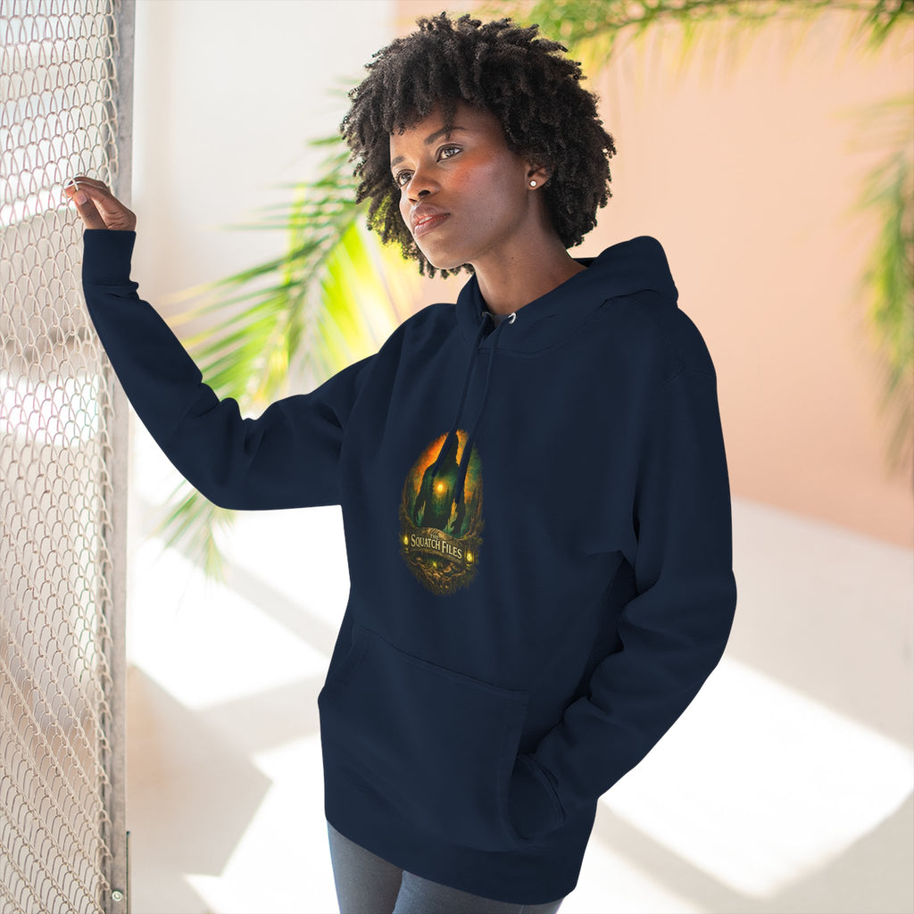 Squatch Go Energy Hoodie — Bigfoot Graphic Fleece Pullover (Made by Nature, Built by Science)