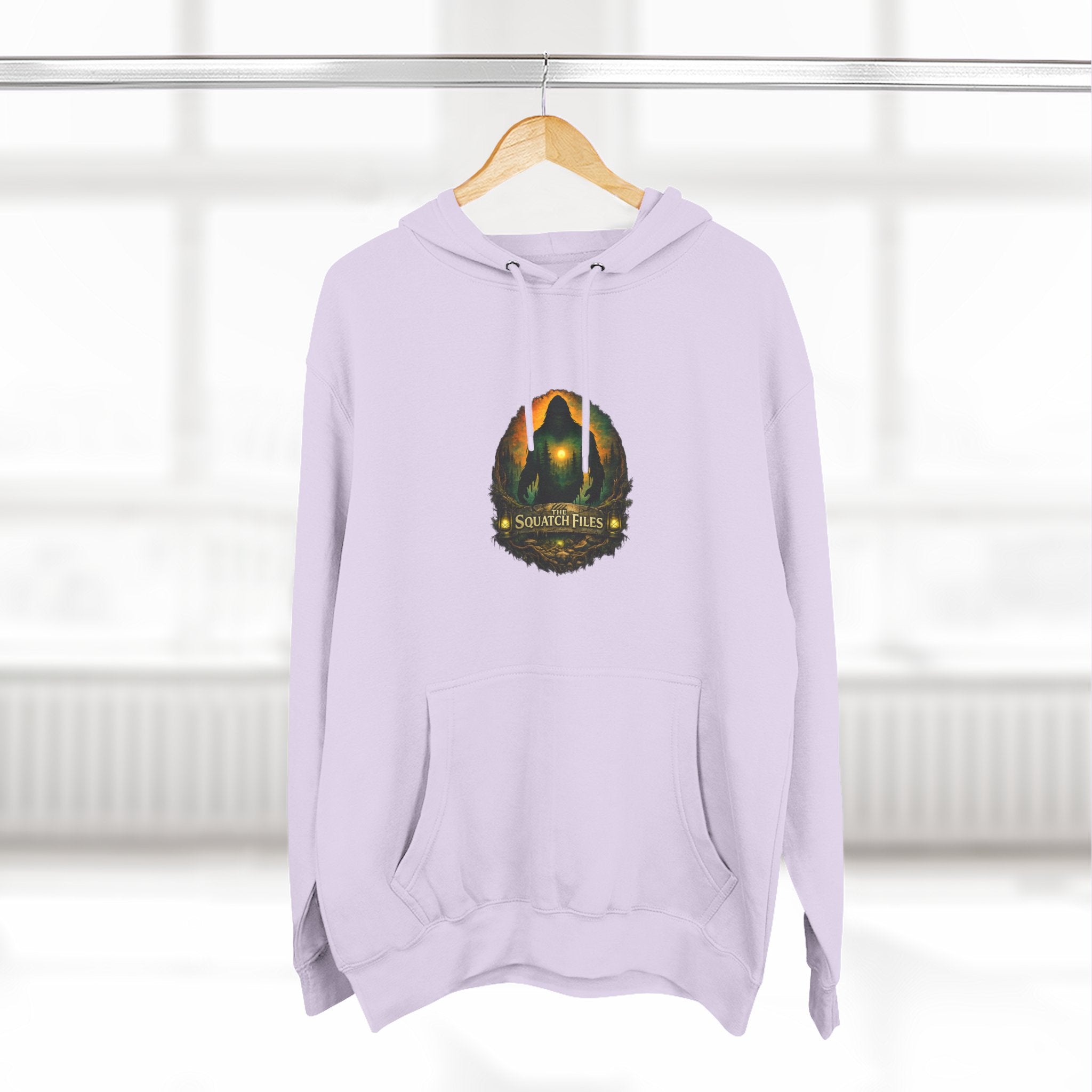 Squatch Go Energy Hoodie — Bigfoot Graphic Fleece Pullover (Made by Nature, Built by Science)