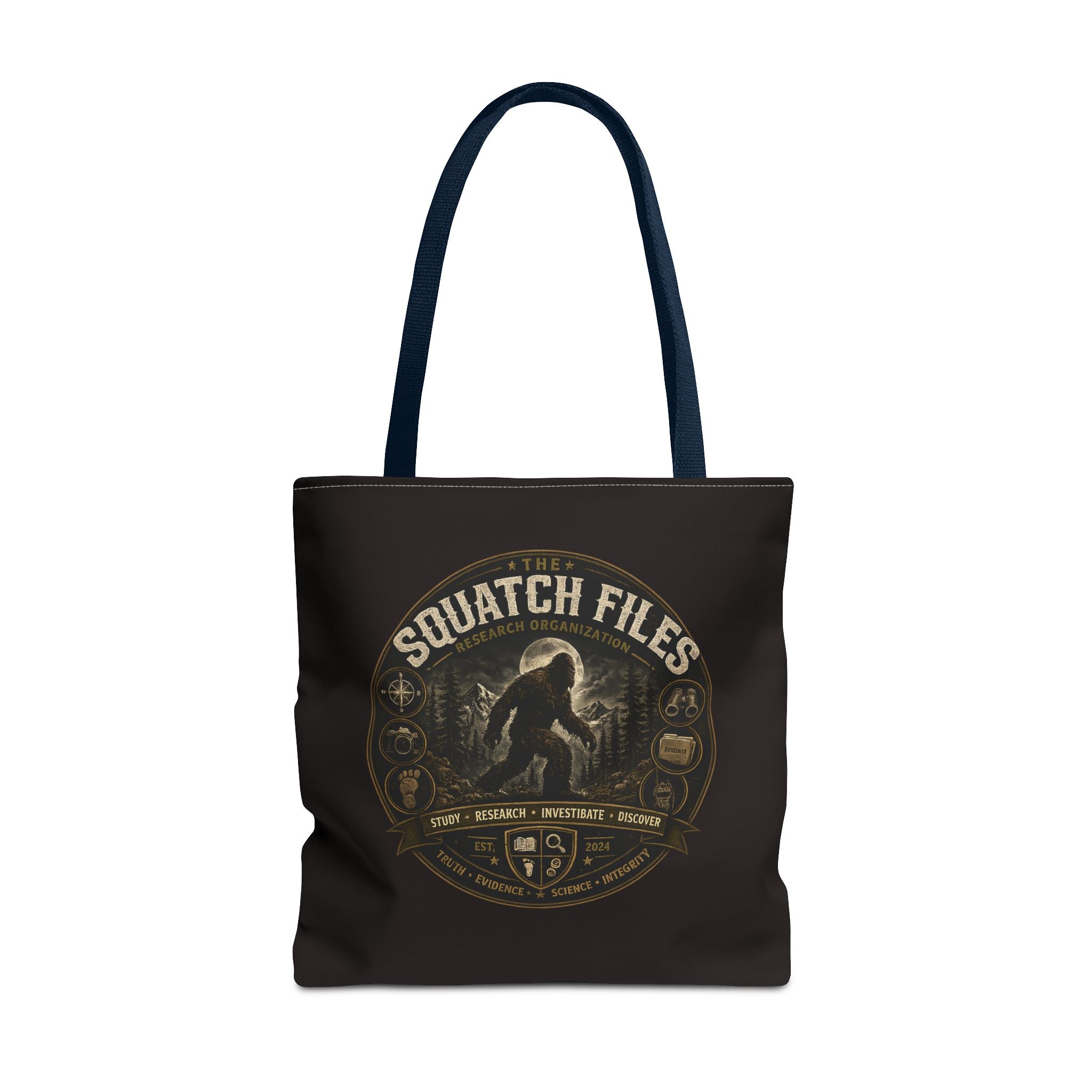 Squatch Files Tote Bag — Bigfoot Investigation Graphic Tote