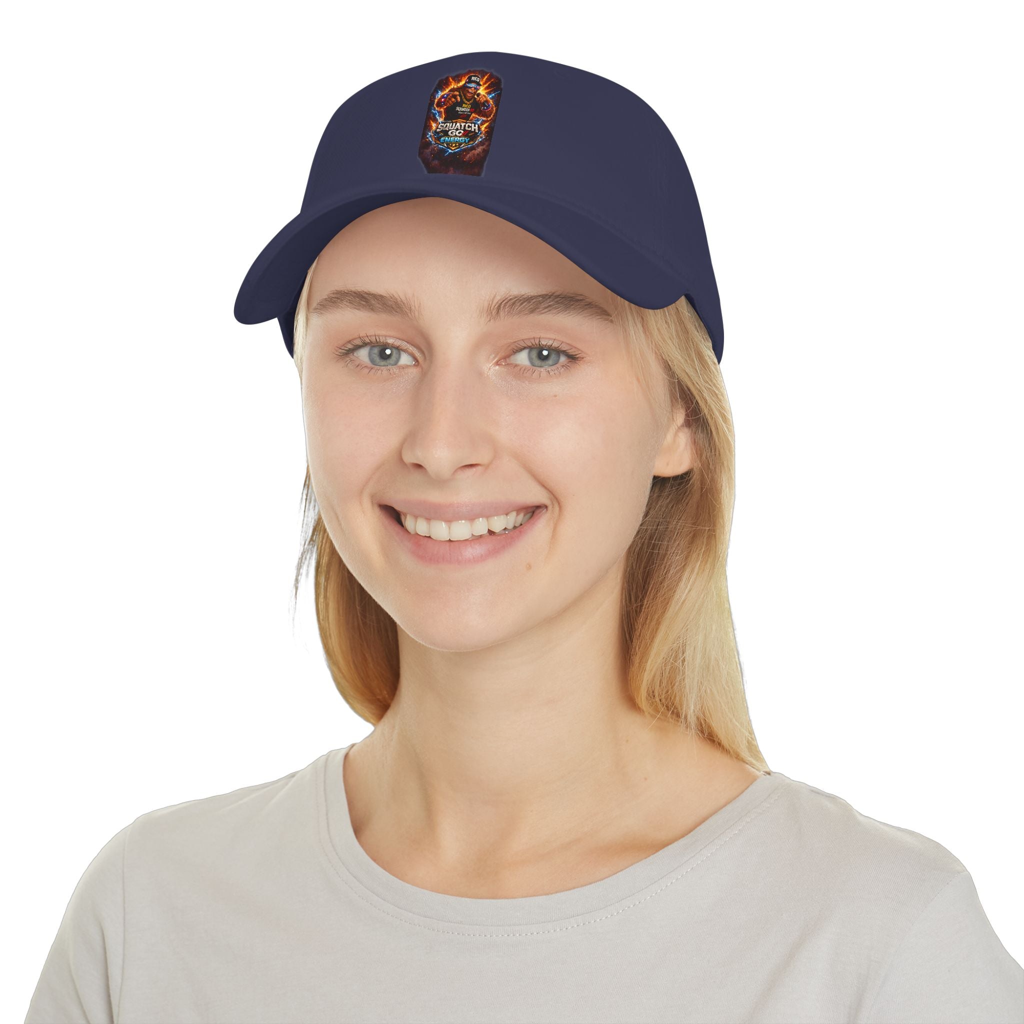 Dragon Skull Gaming Cap — Low Profile Baseball Hat with Fiery Graphic