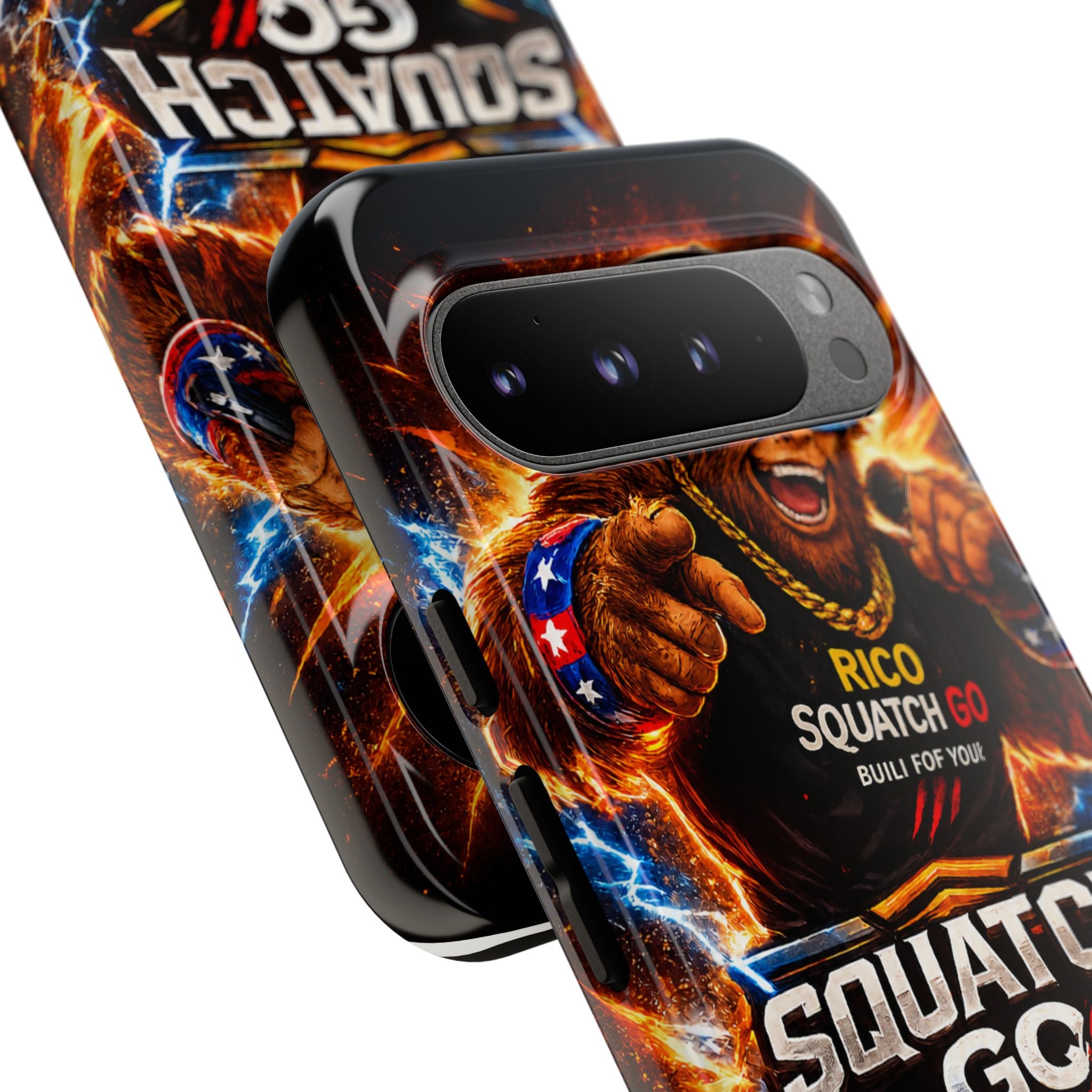 Squatch Go Energy Phone Case — 'Rico Squatch Go' Gamer Energized Tough Case