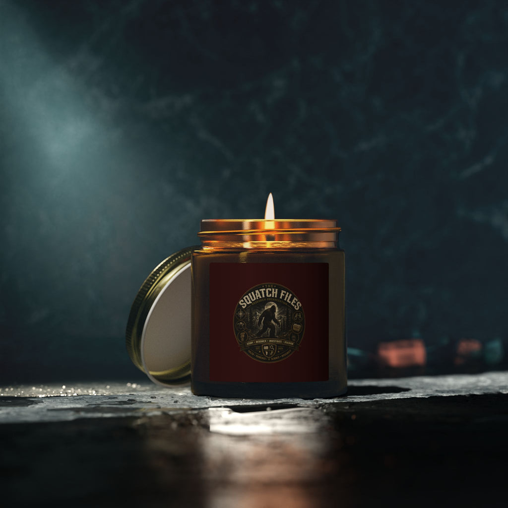 Coconut Apricot Wax Candle — Squatch Files Scent (4oz & 9oz)