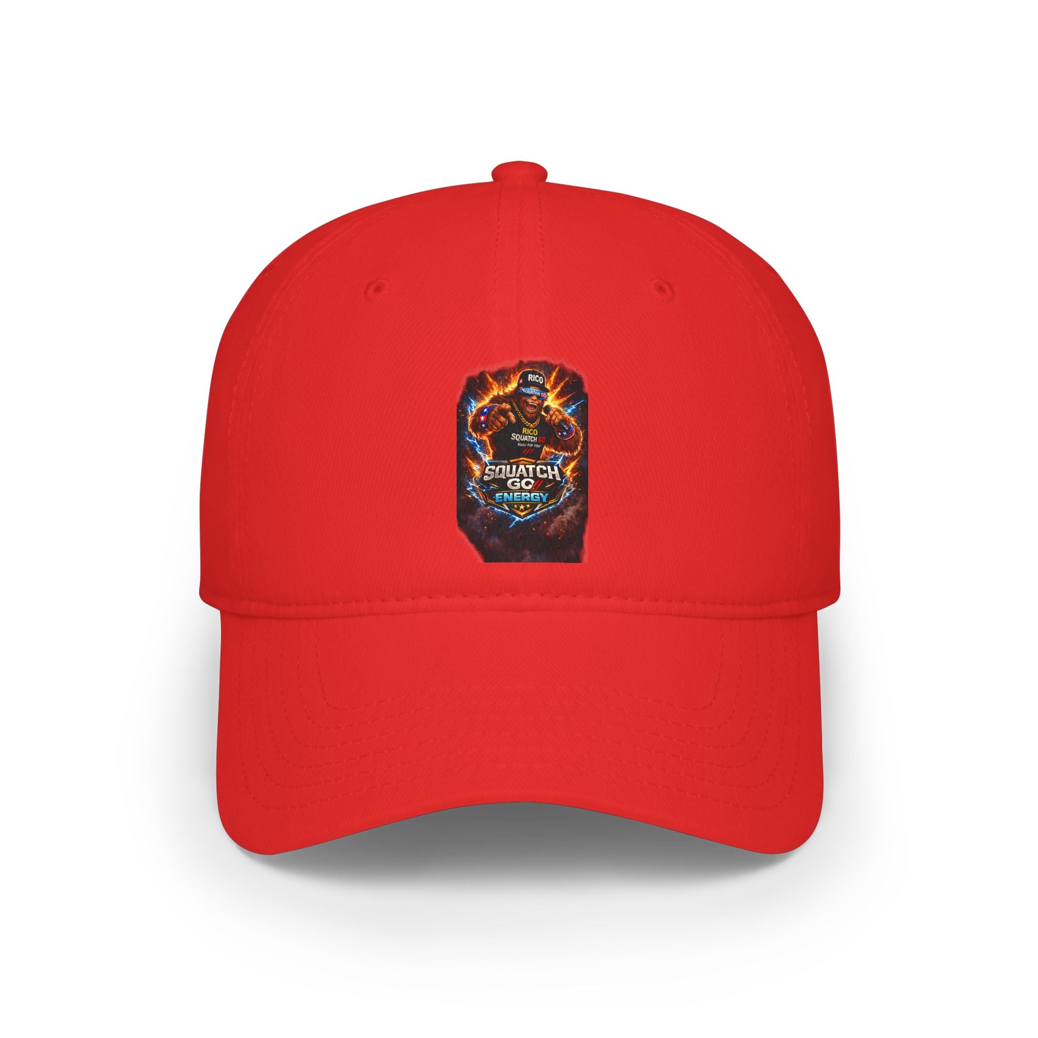 Dragon Skull Gaming Cap — Low Profile Baseball Hat with Fiery Graphic