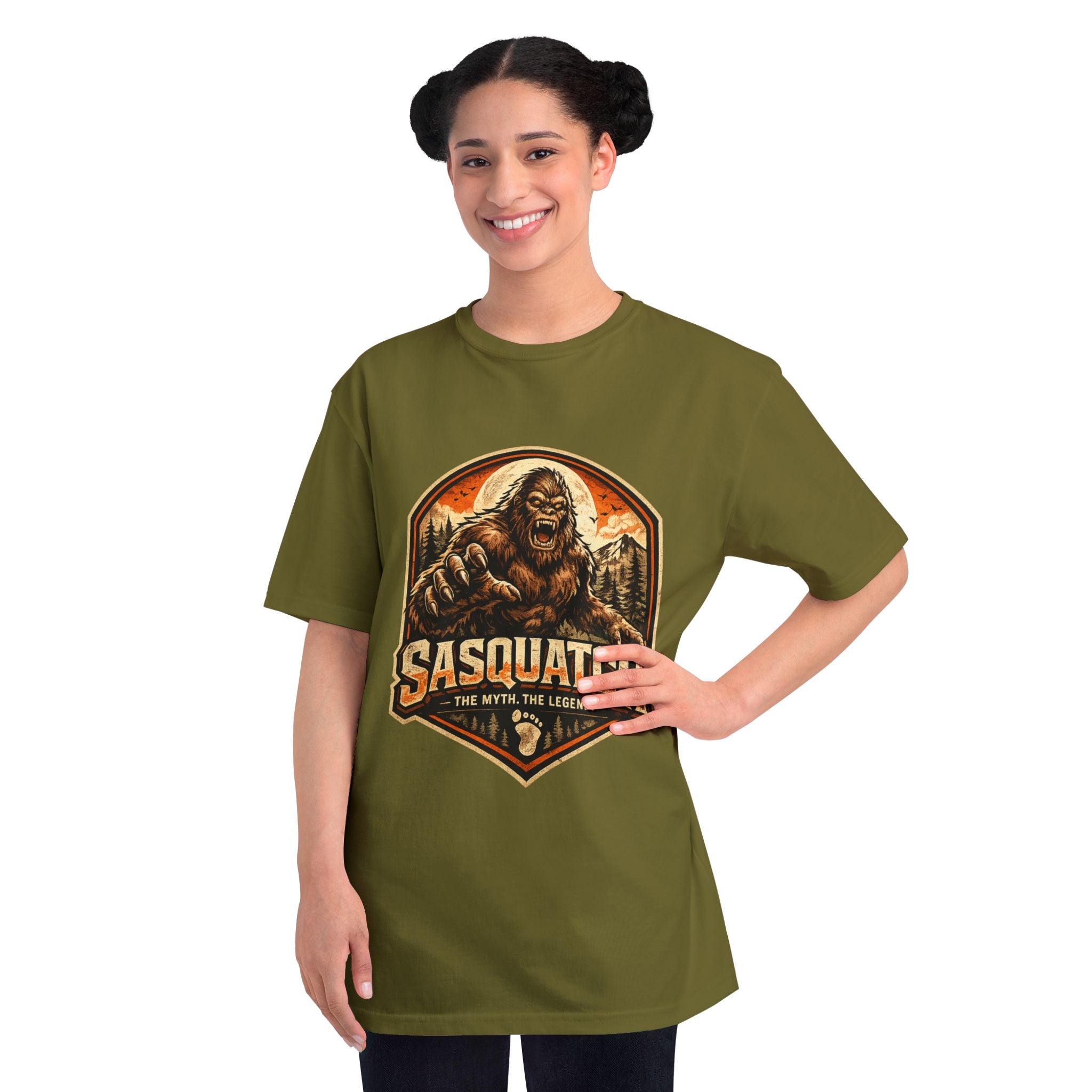 Sasquatch Graphic T-Shirt — "Sasquatch: The Myth The Legend" Retro Outdoor Tee