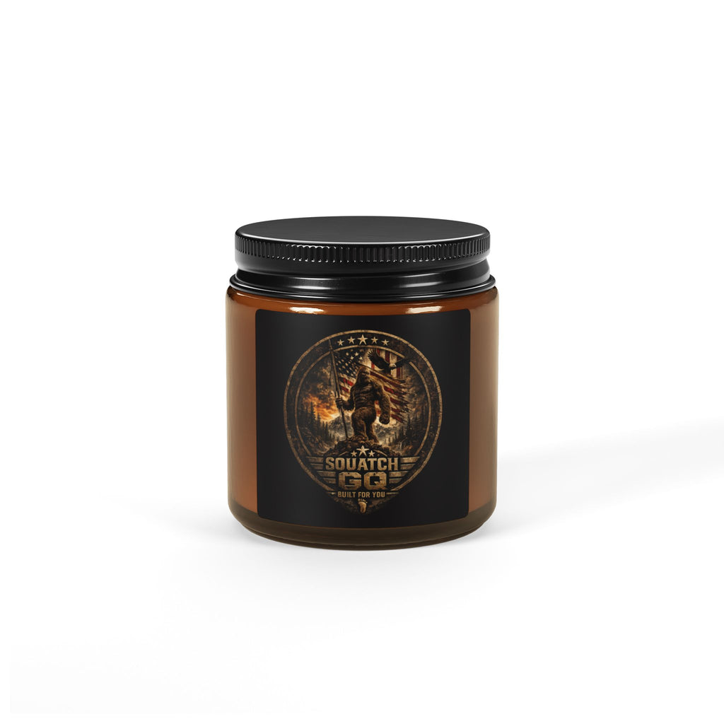 Sasquatch God Soy Candle — Amber Jar Scented Candle (Multi-Size)