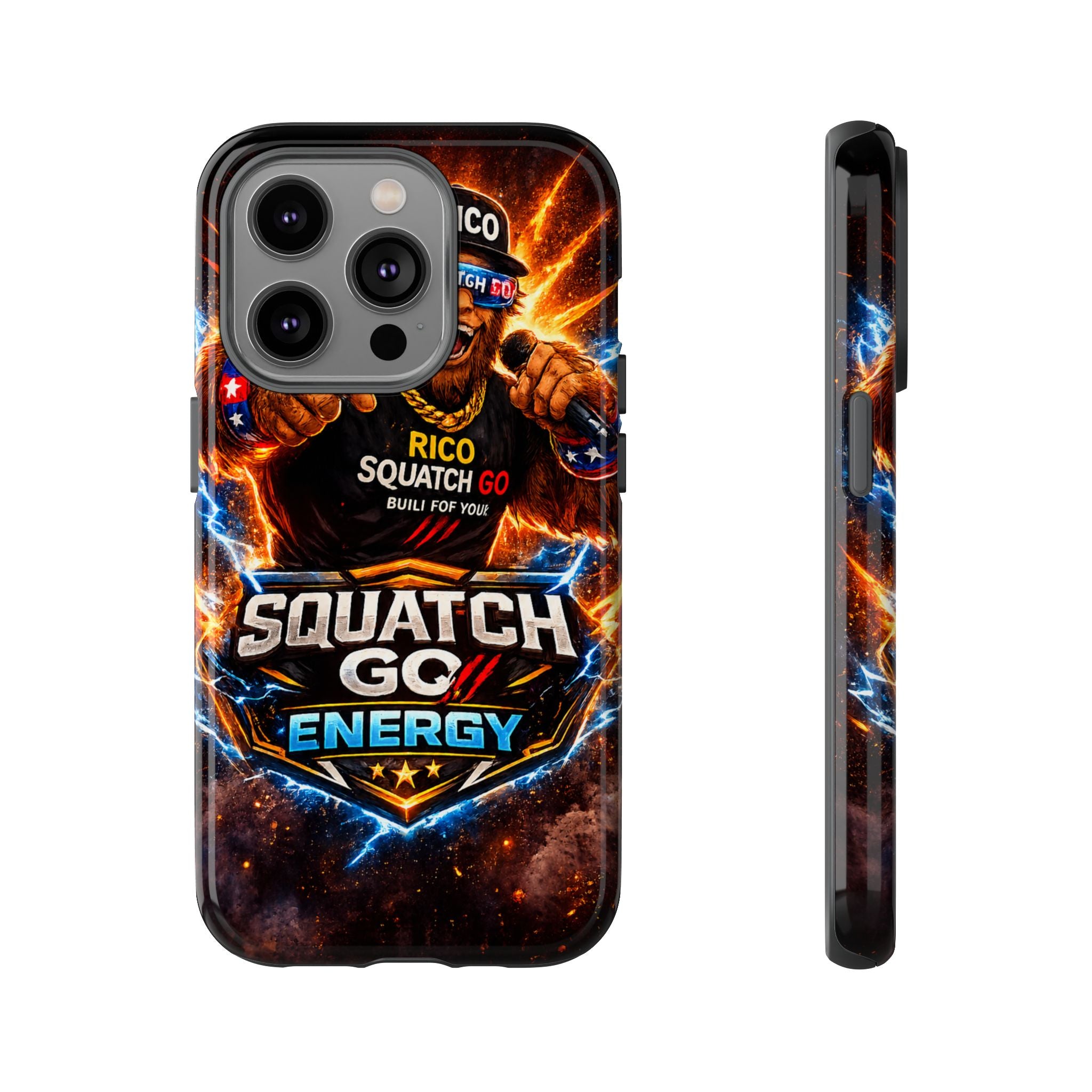 Squatch Go Energy Phone Case — 'Rico Squatch Go' Gamer Energized Tough Case