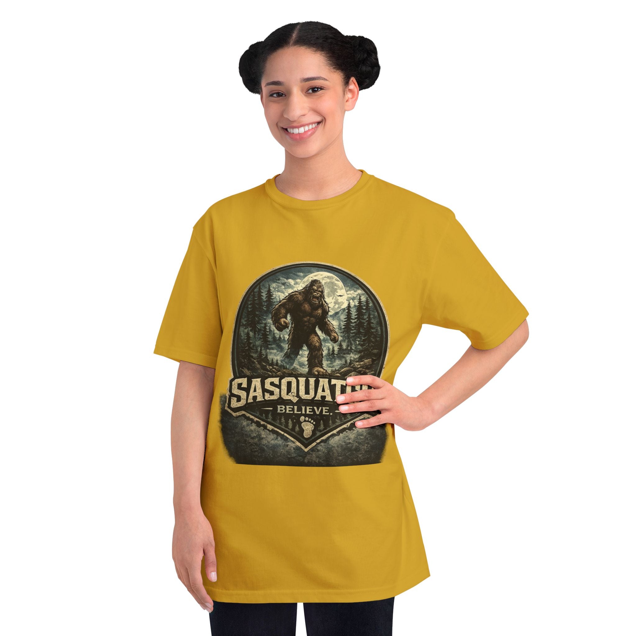 Sasquatch Believe T-Shirt — Vintage Bigfoot Forest Graphic Tee