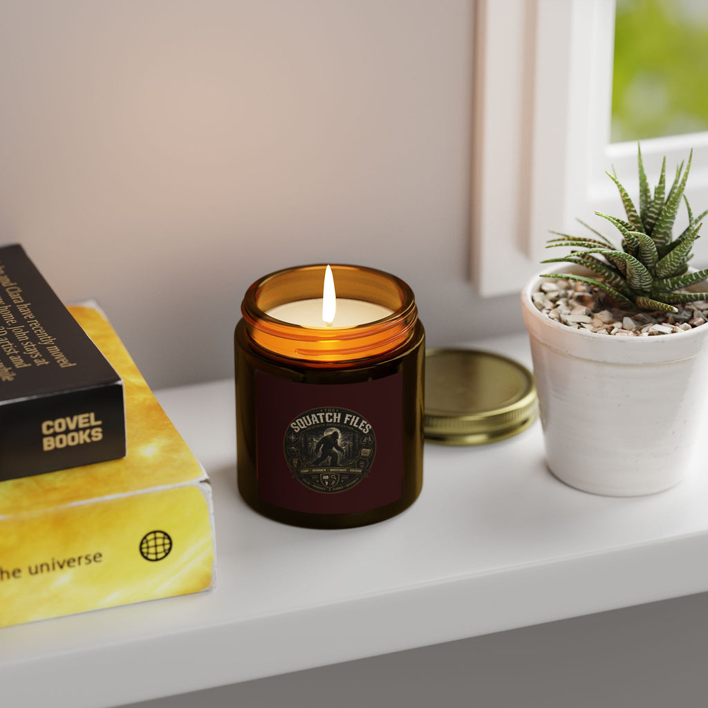 Coconut Apricot Wax Candle — Squatch Files Scent (4oz & 9oz)
