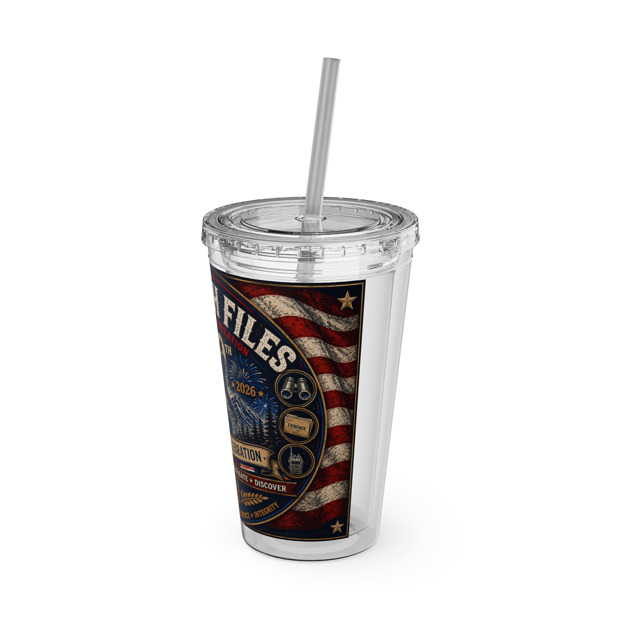 Sasquatch Files 250th Anniversary Tumbler — 16oz Insulated Straw Cup