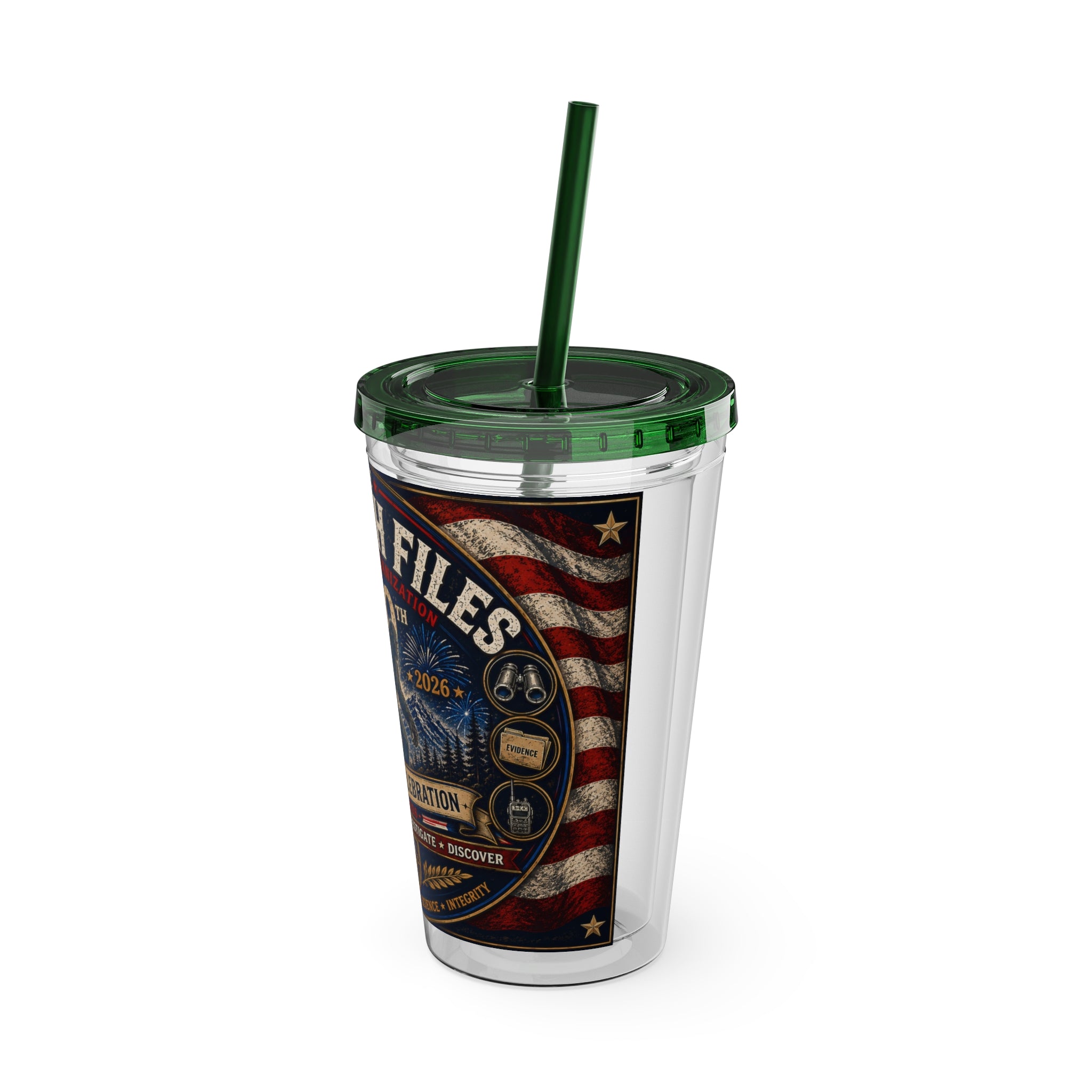 Sasquatch Files 250th Anniversary Tumbler — 16oz Insulated Straw Cup