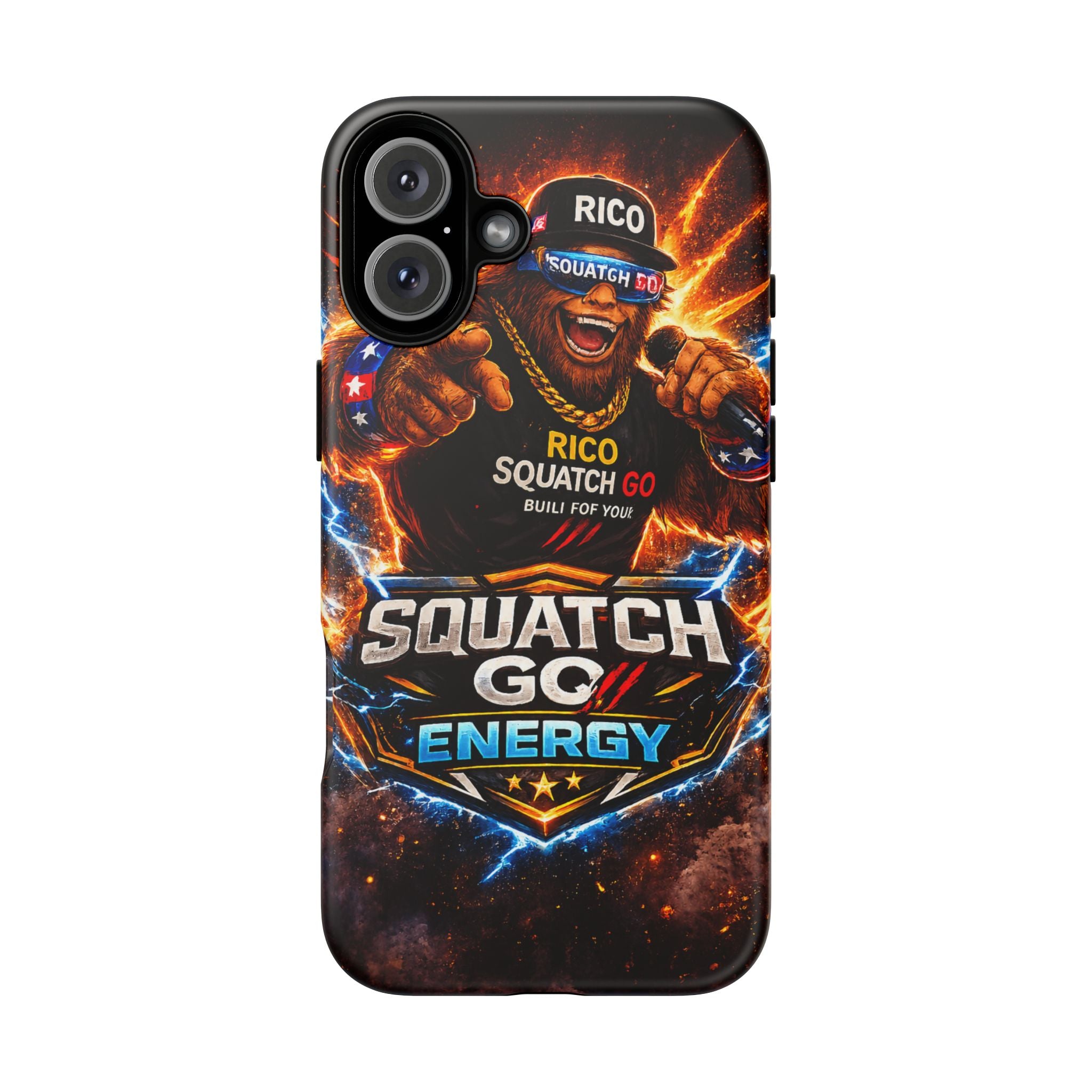 Squatch Go Energy Phone Case — 'Rico Squatch Go' Gamer Energized Tough Case