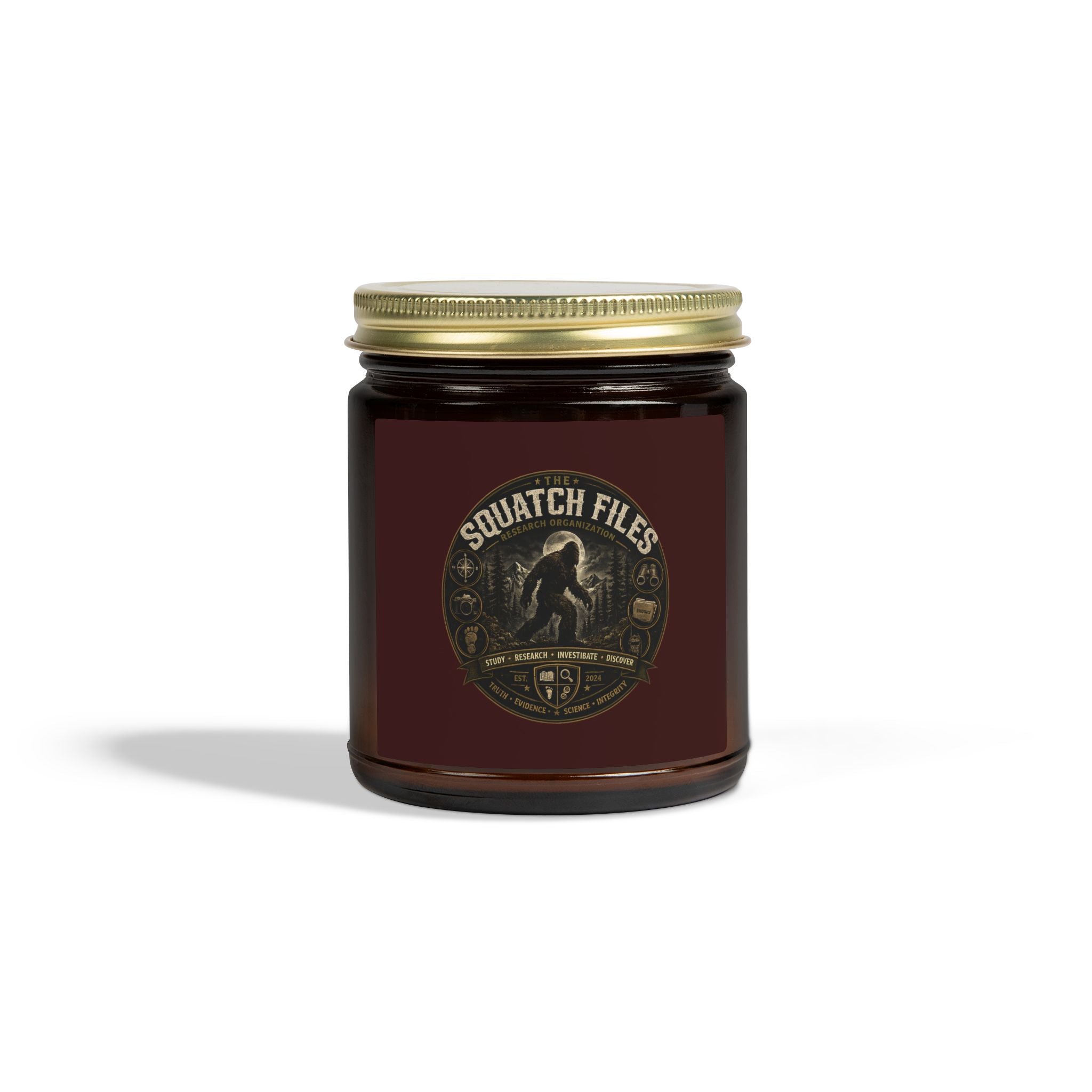 Coconut Apricot Wax Candle — Squatch Files Scent (4oz & 9oz)