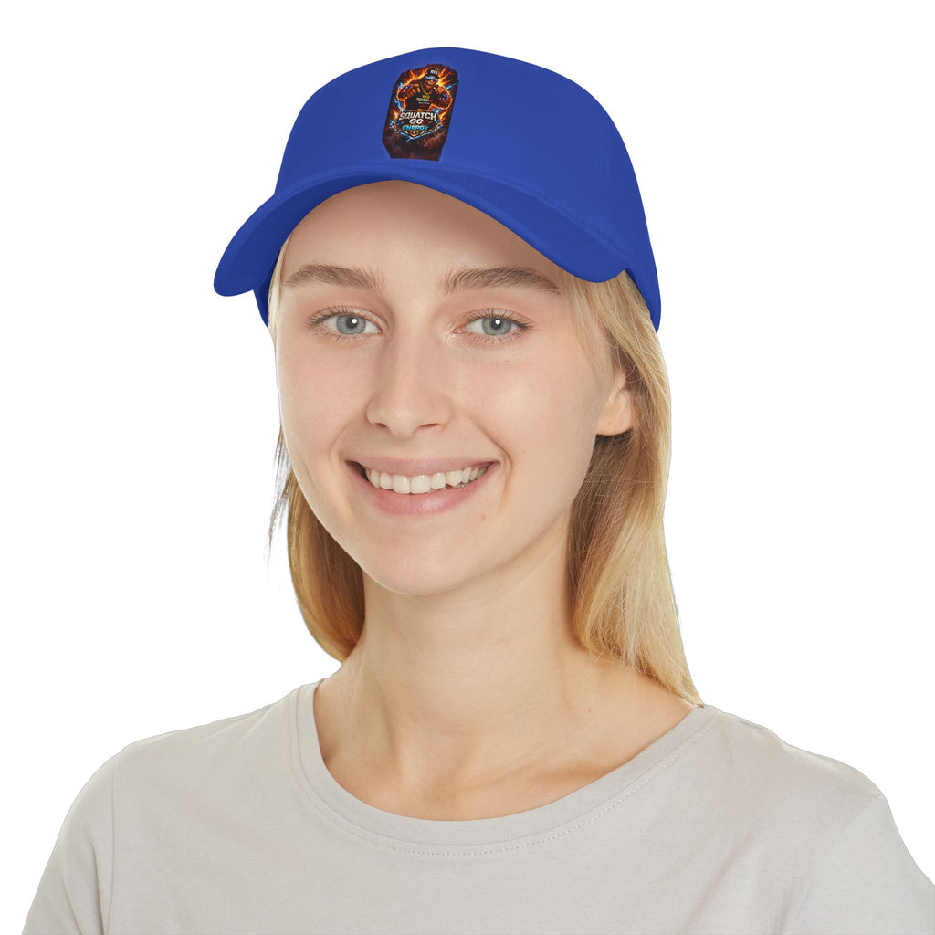 Dragon Skull Gaming Cap — Low Profile Baseball Hat with Fiery Graphic