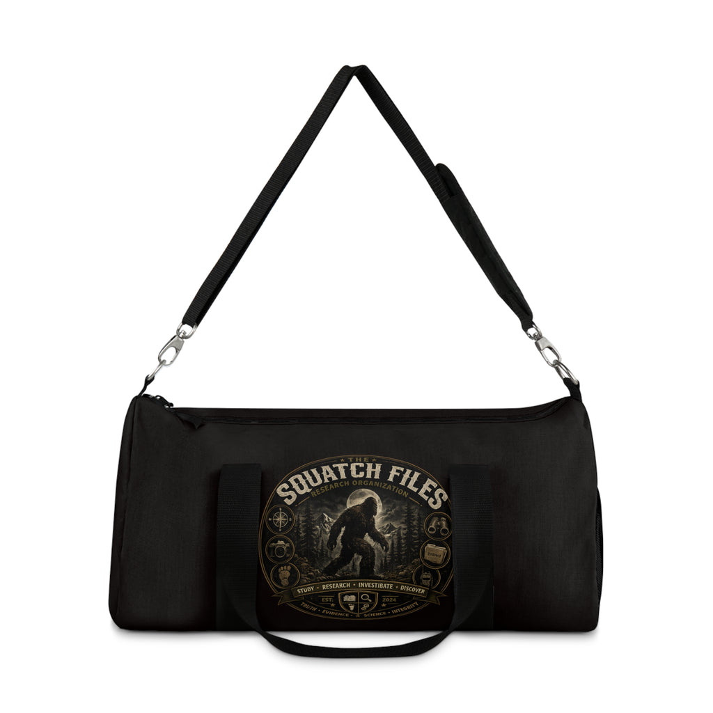 Squatch Files Duffel Bag — Bigfoot Camping & Gym Travel Gear