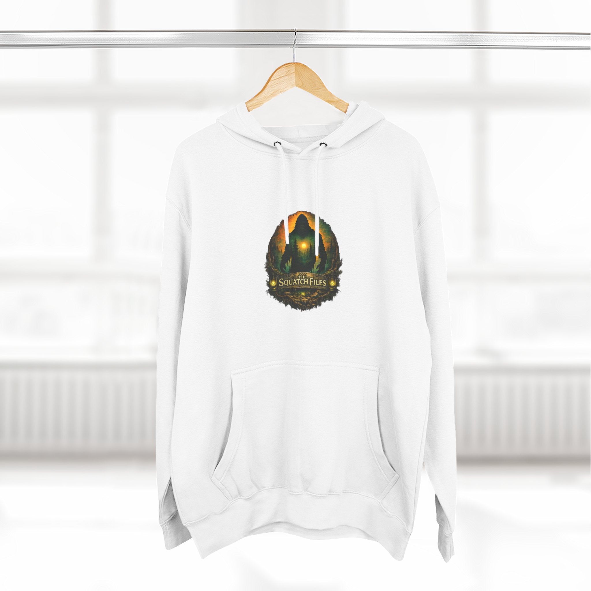 Squatch Go Energy Hoodie — Bigfoot Graphic Fleece Pullover (Made by Nature, Built by Science)