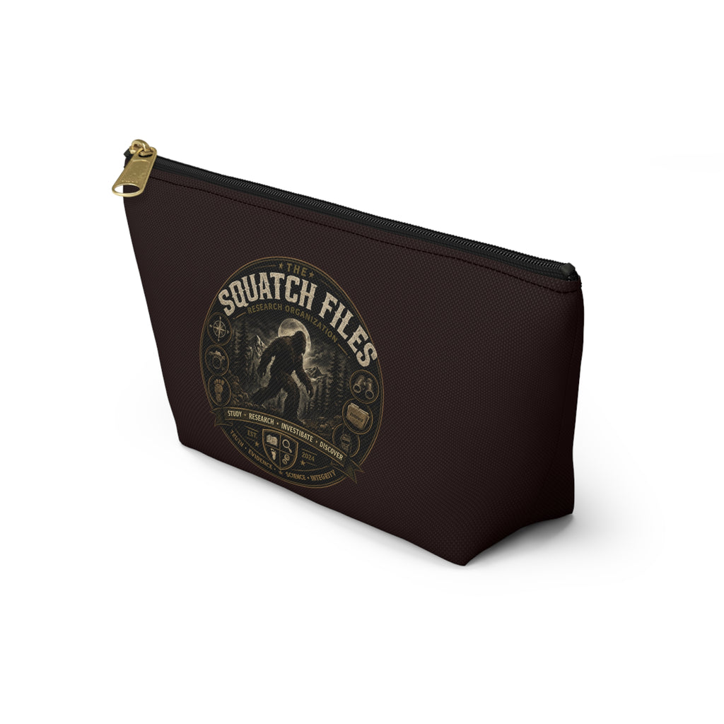 The Squatch Files Accessory Pouch — Bigfoot Travel Cosmetic Bag