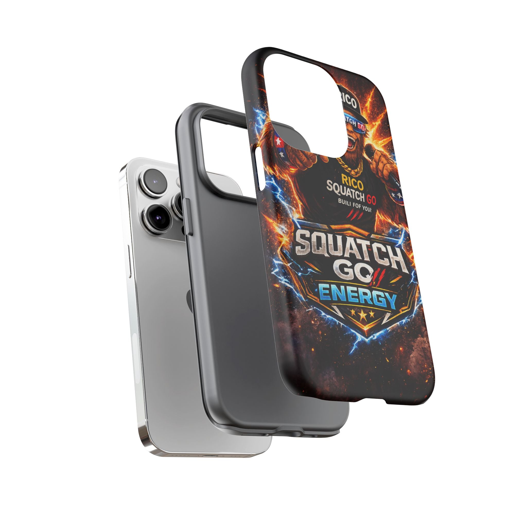 Squatch Go Energy Phone Case — 'Rico Squatch Go' Gamer Energized Tough Case