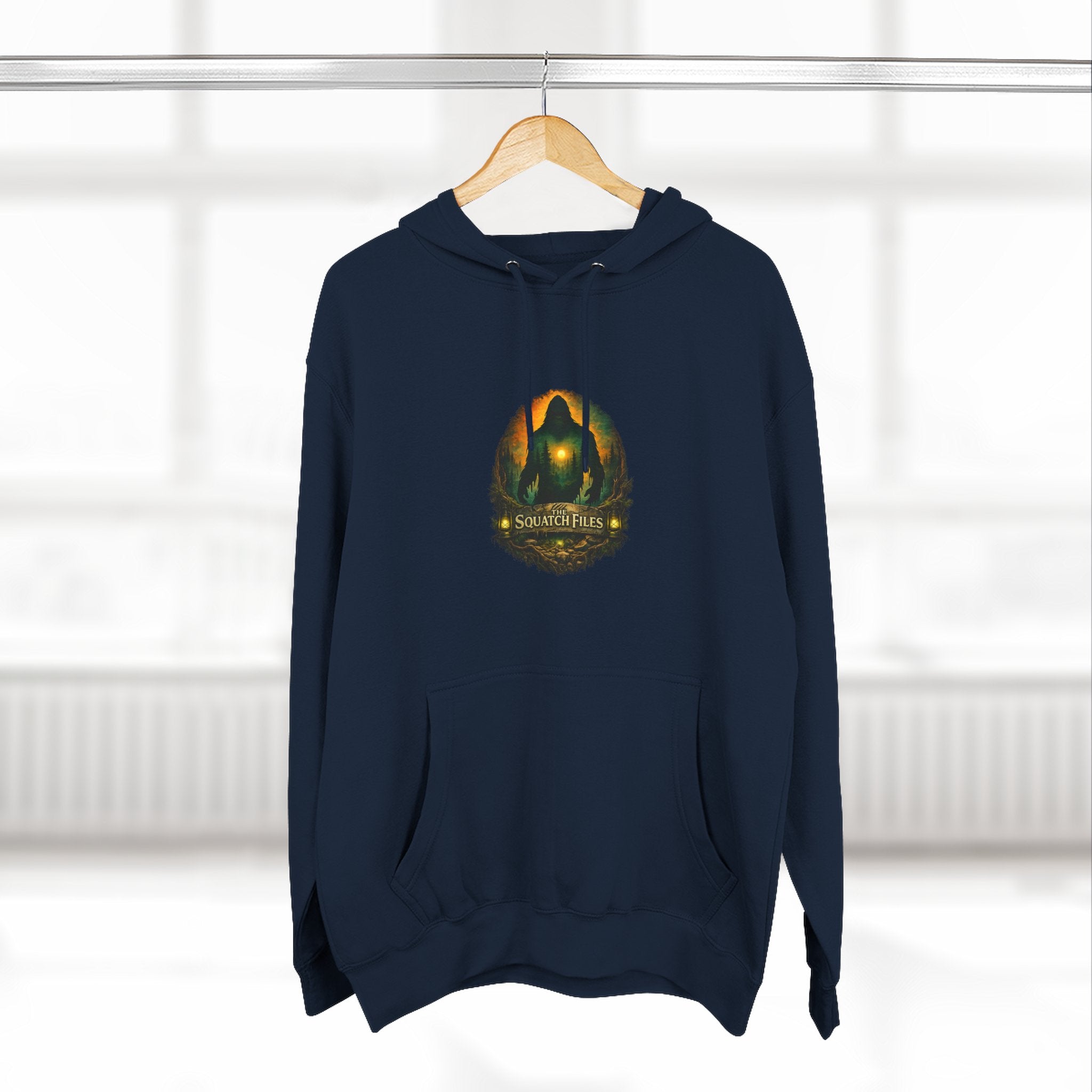 Squatch Go Energy Hoodie — Bigfoot Graphic Fleece Pullover (Made by Nature, Built by Science)