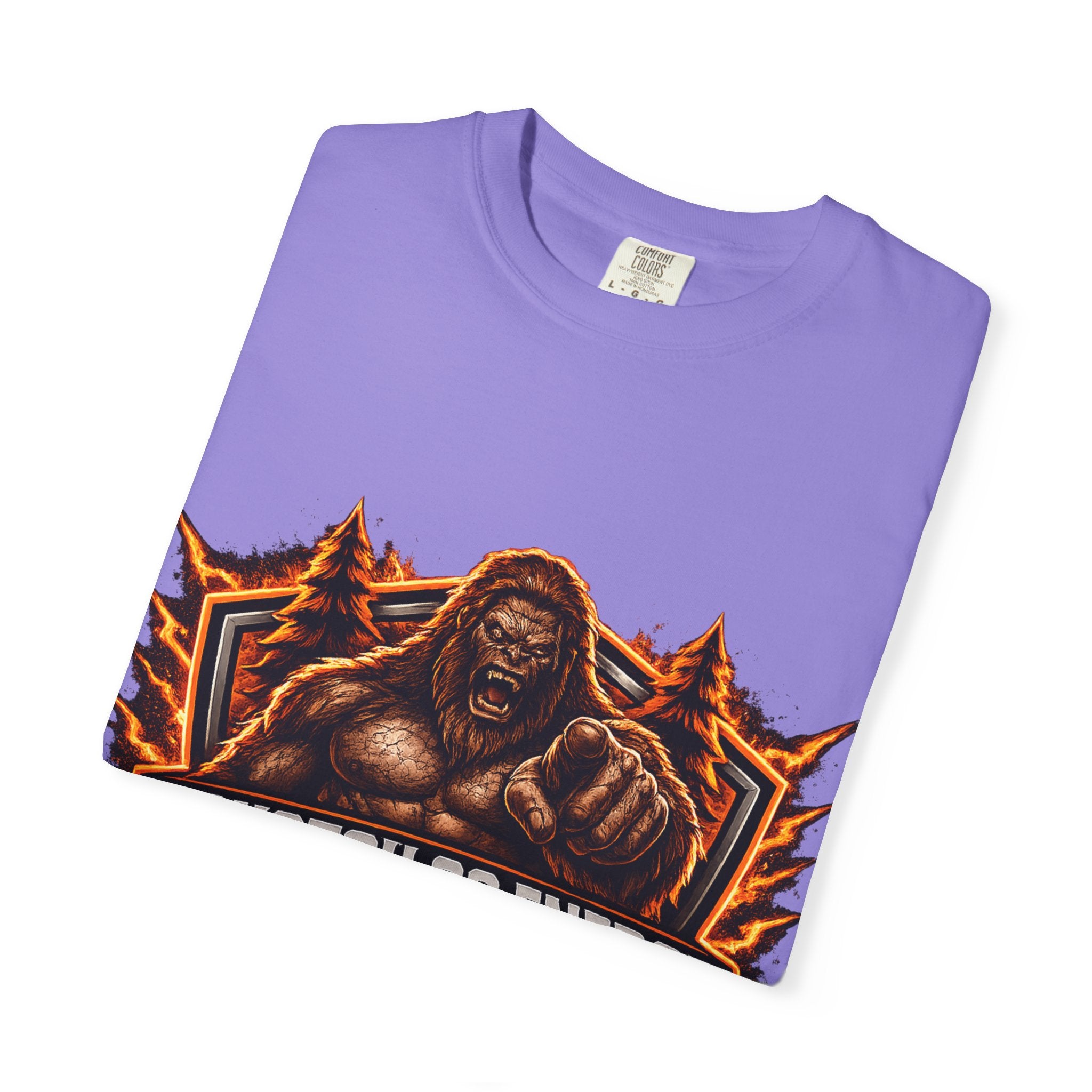 Squatch Go Energy T-Shirt — Sasquatch Vintage Badge Tee (Made by Nature • Built by Science)
