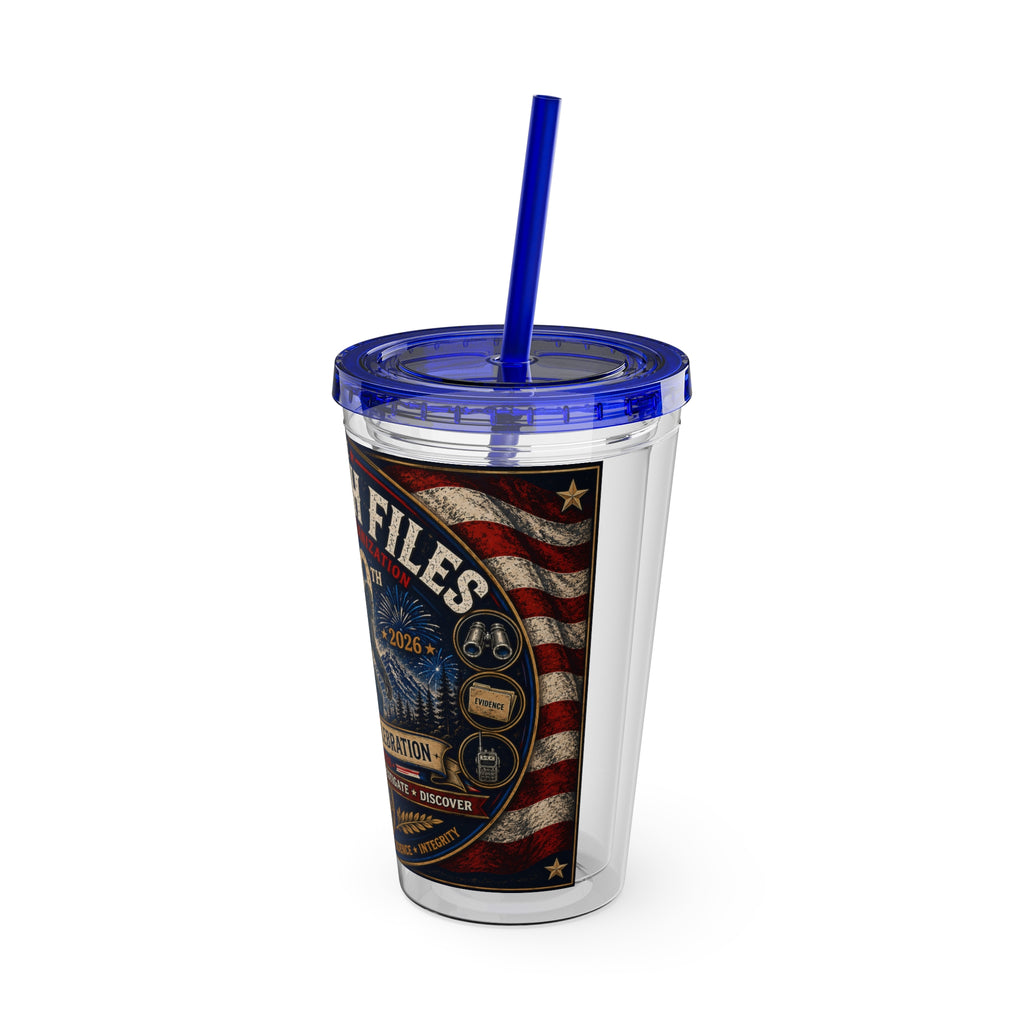 Sasquatch Files 250th Anniversary Tumbler — 16oz Insulated Straw Cup