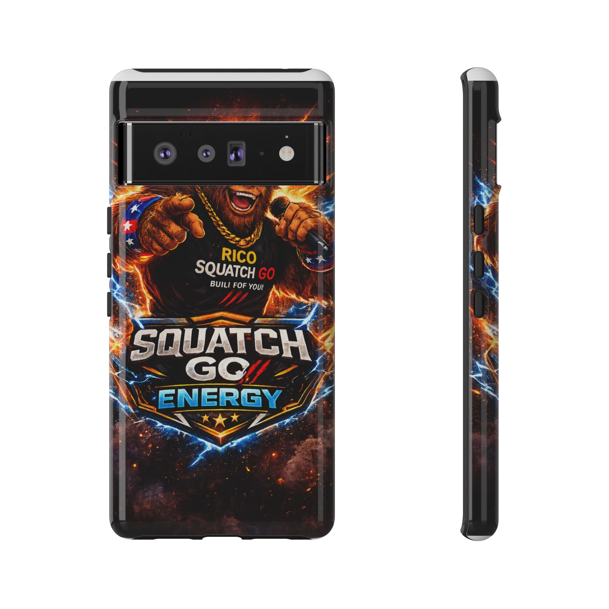 Squatch Go Energy Phone Case — 'Rico Squatch Go' Gamer Energized Tough Case