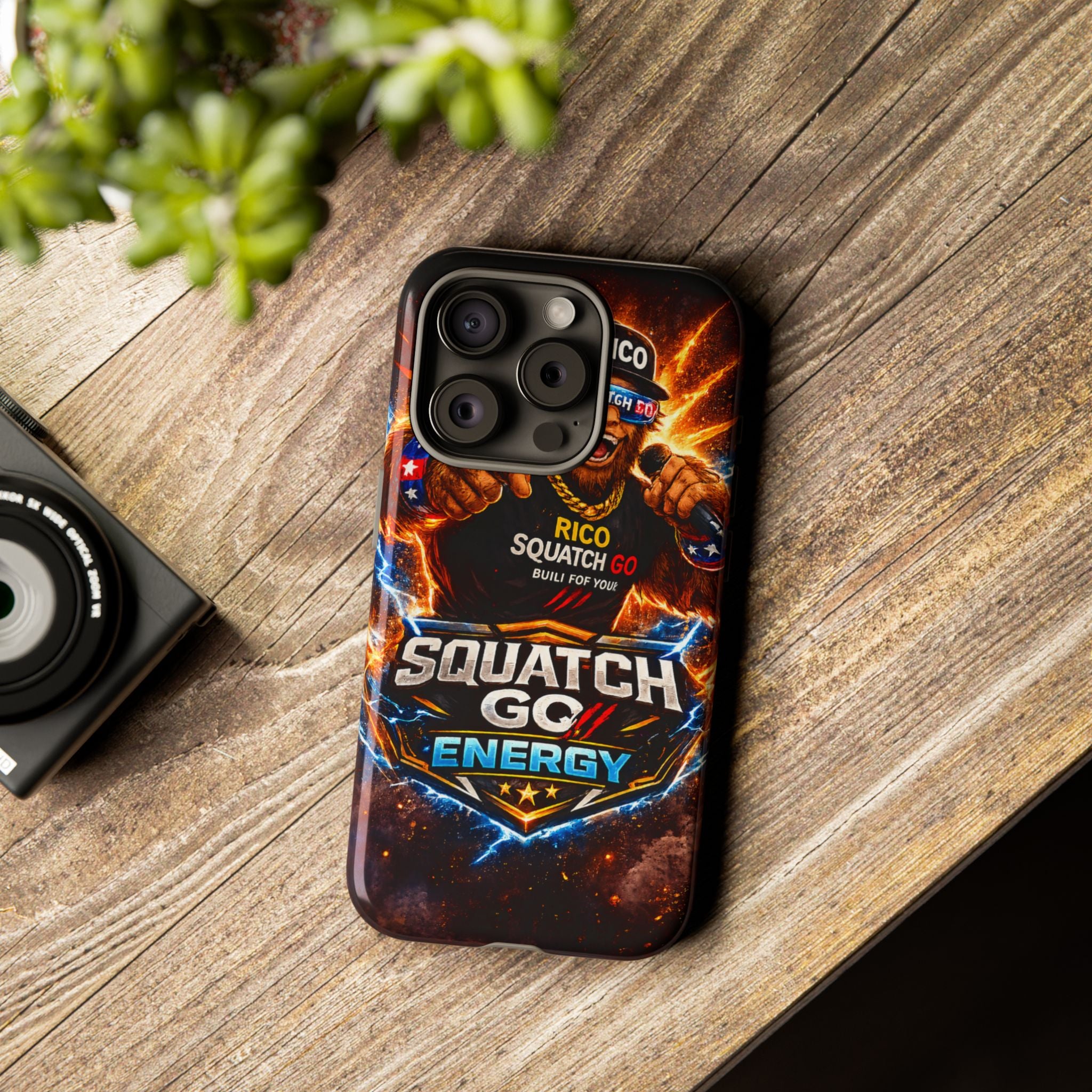Squatch Go Energy Phone Case — 'Rico Squatch Go' Gamer Energized Tough Case