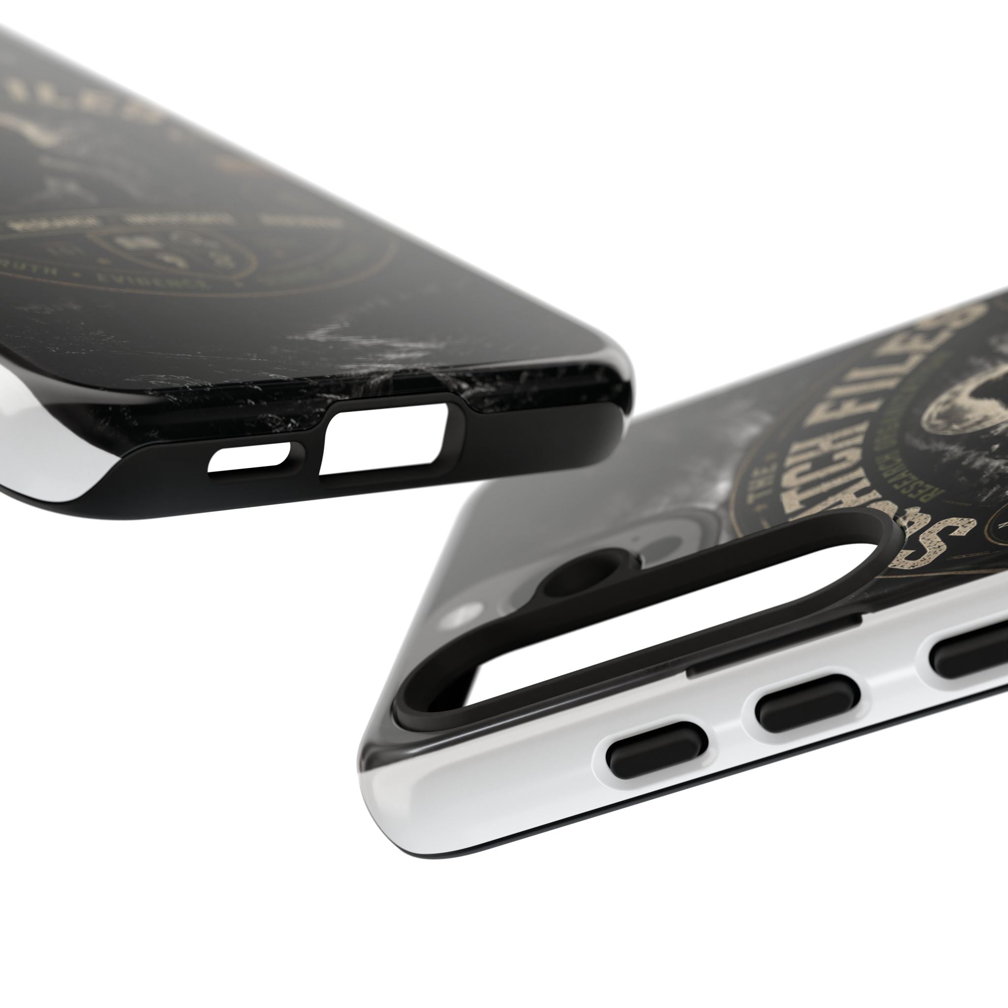 Squatch Files Research Organization Phone Case — Bigfoot Sasquatch Moonlit Forest Design