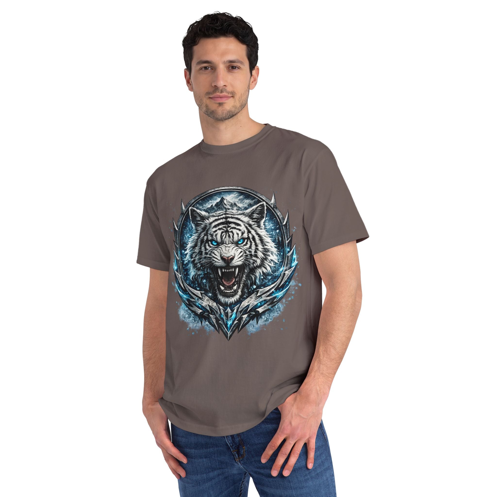 White Tiger Graphic T-Shirt — Fierce Ice-Cold Predator Design