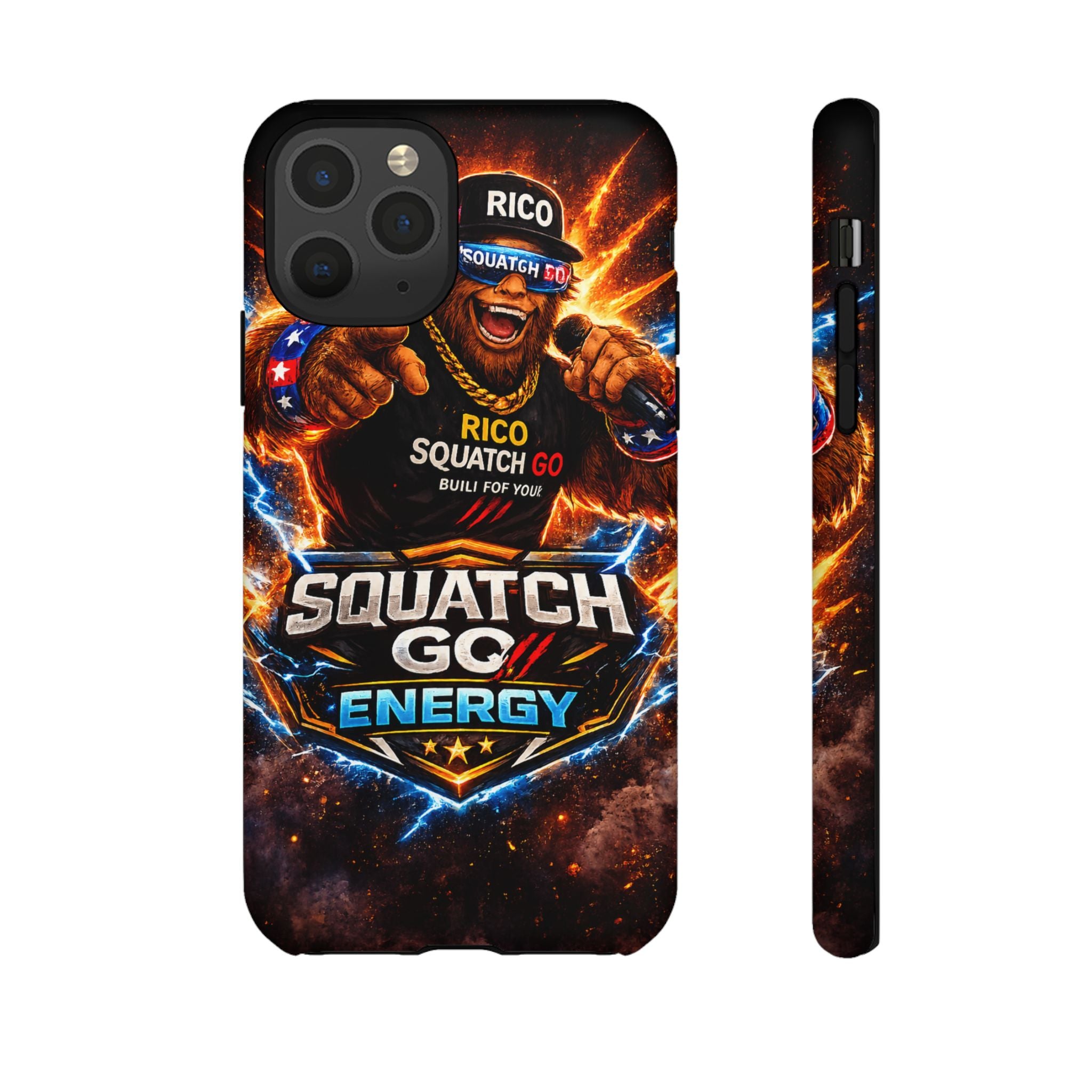 Squatch Go Energy Phone Case — 'Rico Squatch Go' Gamer Energized Tough Case