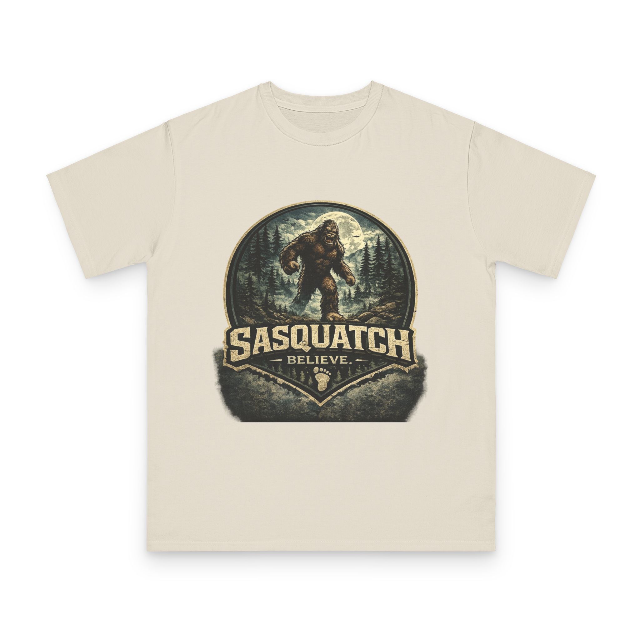 Sasquatch Believe T-Shirt — Vintage Bigfoot Forest Graphic Tee