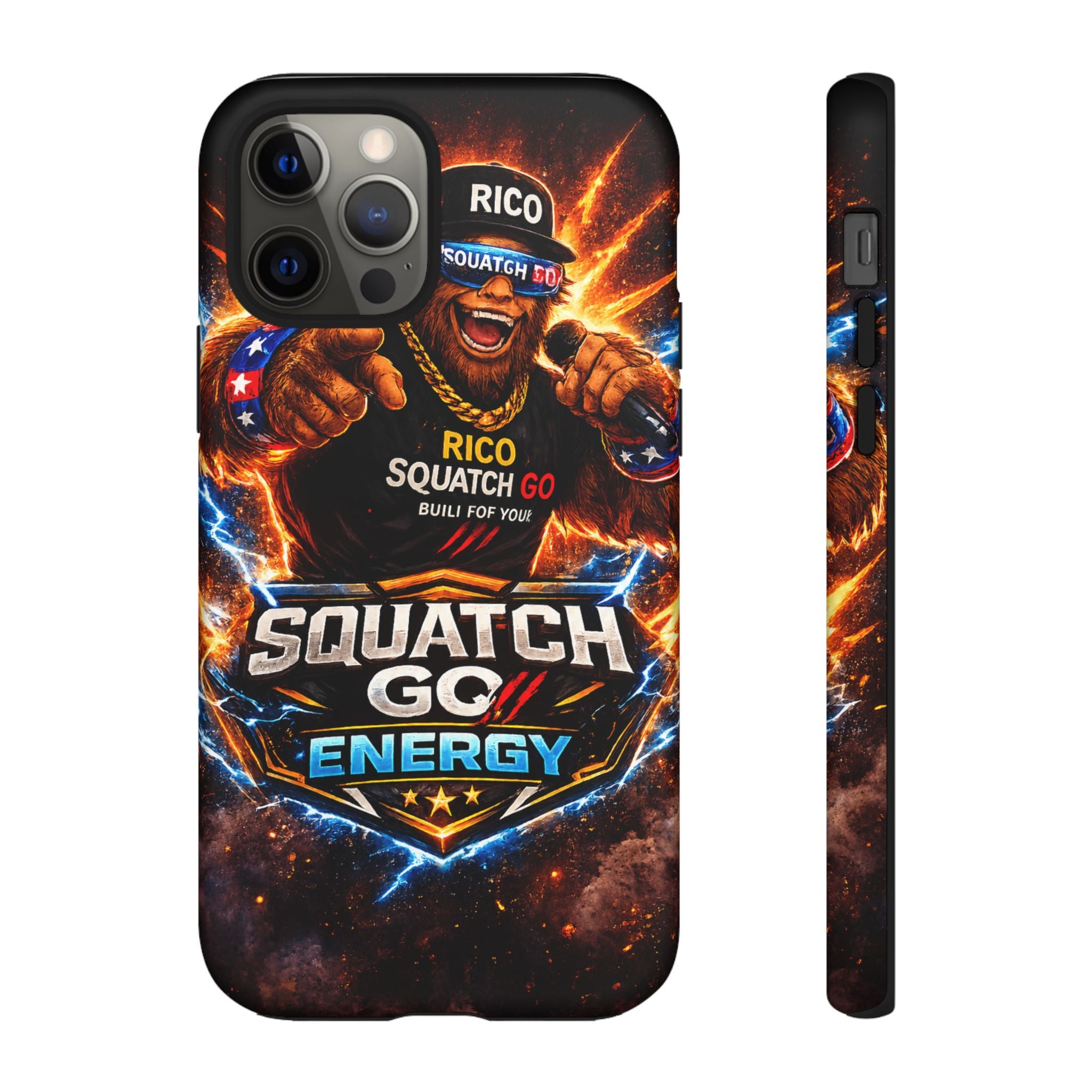 Squatch Go Energy Phone Case — 'Rico Squatch Go' Gamer Energized Tough Case