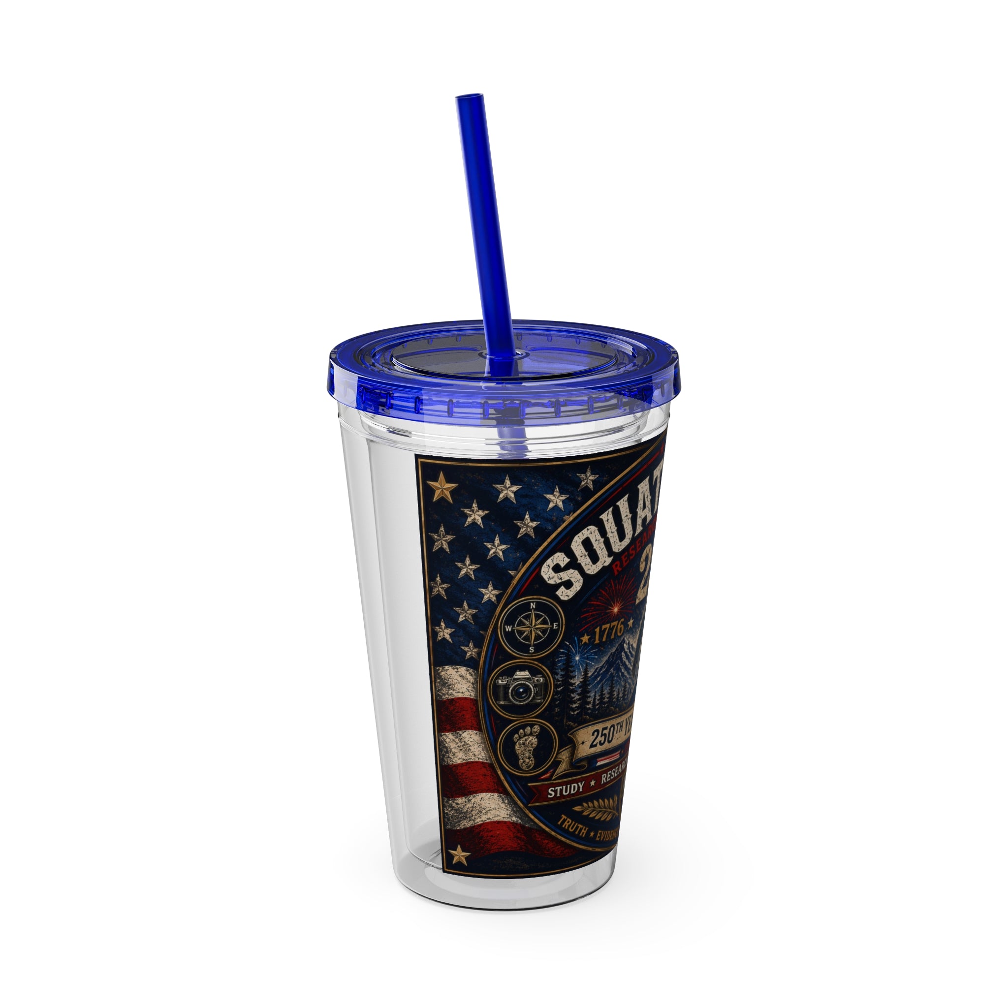Sasquatch Files 250th Anniversary Tumbler — 16oz Insulated Straw Cup