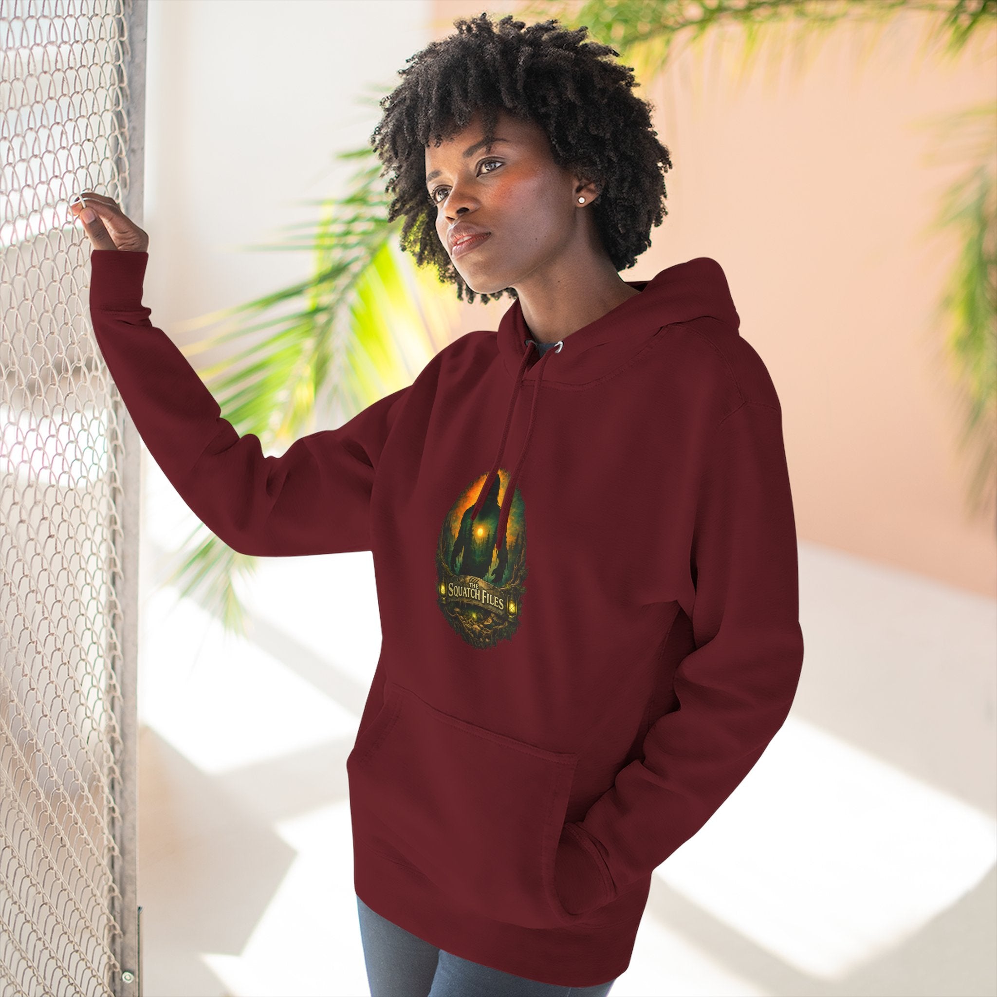 Squatch Go Energy Hoodie — Bigfoot Graphic Fleece Pullover (Made by Nature, Built by Science)