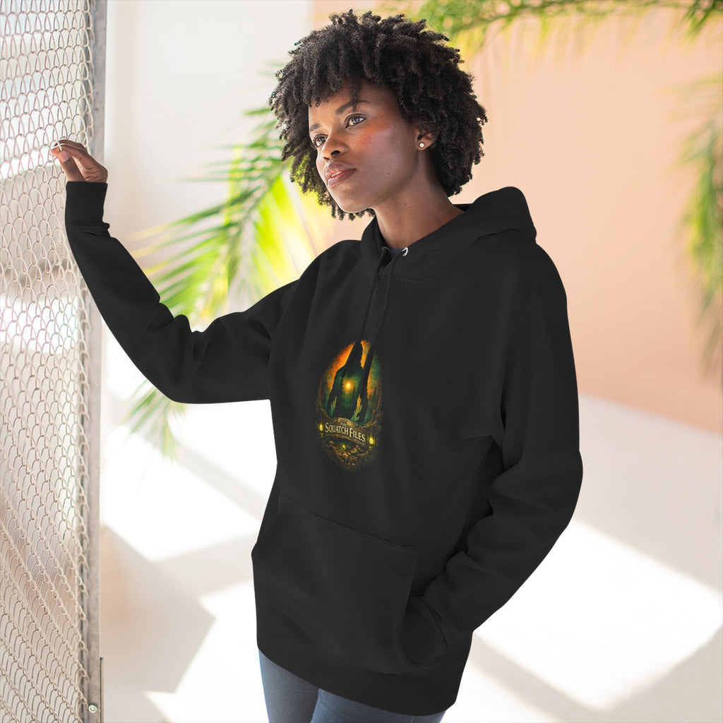Squatch Go Energy Hoodie — Bigfoot Graphic Fleece Pullover (Made by Nature, Built by Science)