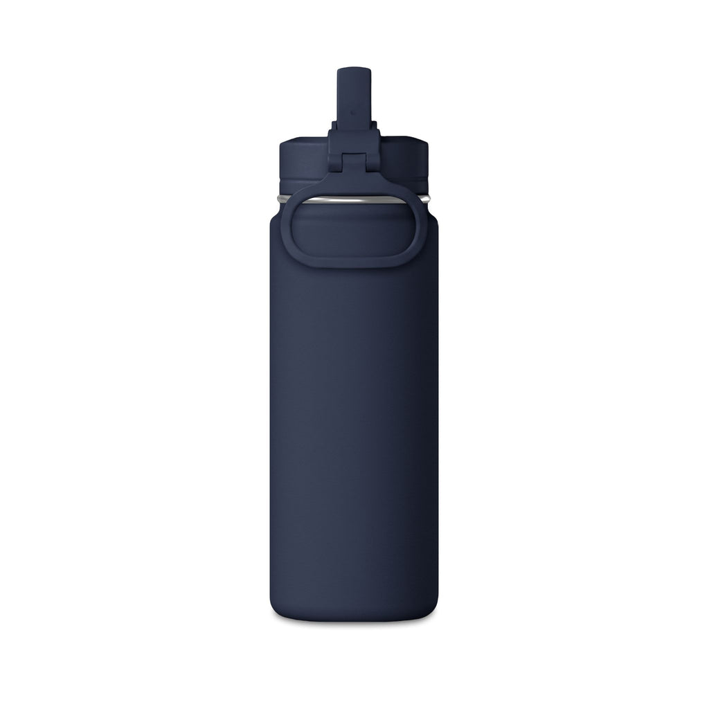 20oz Mini Water Bottle with Gray Brushstroke Design — Lightweight Straw Bottle for Kids & Everyday Hydration
