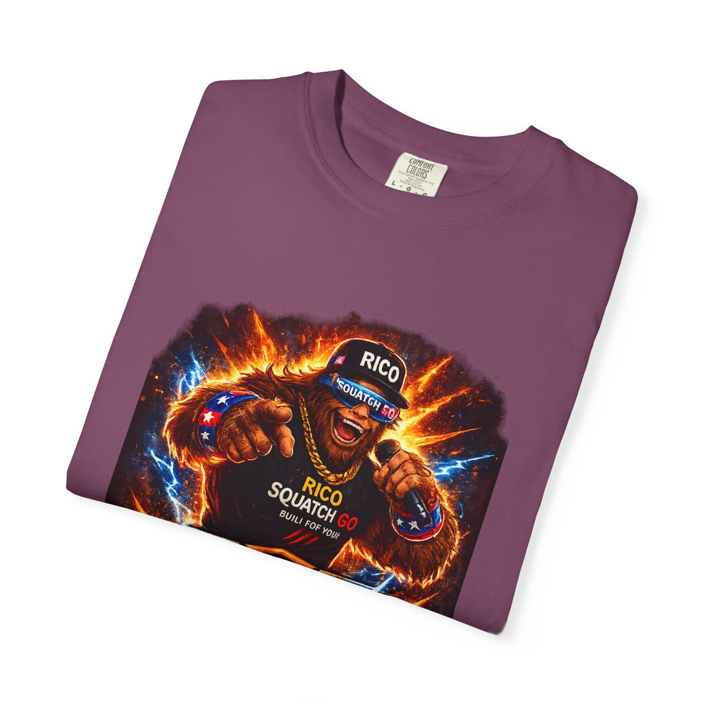 Squatch GC Energy Graphic T-Shirt — Retro Gamer Energy Drink Design