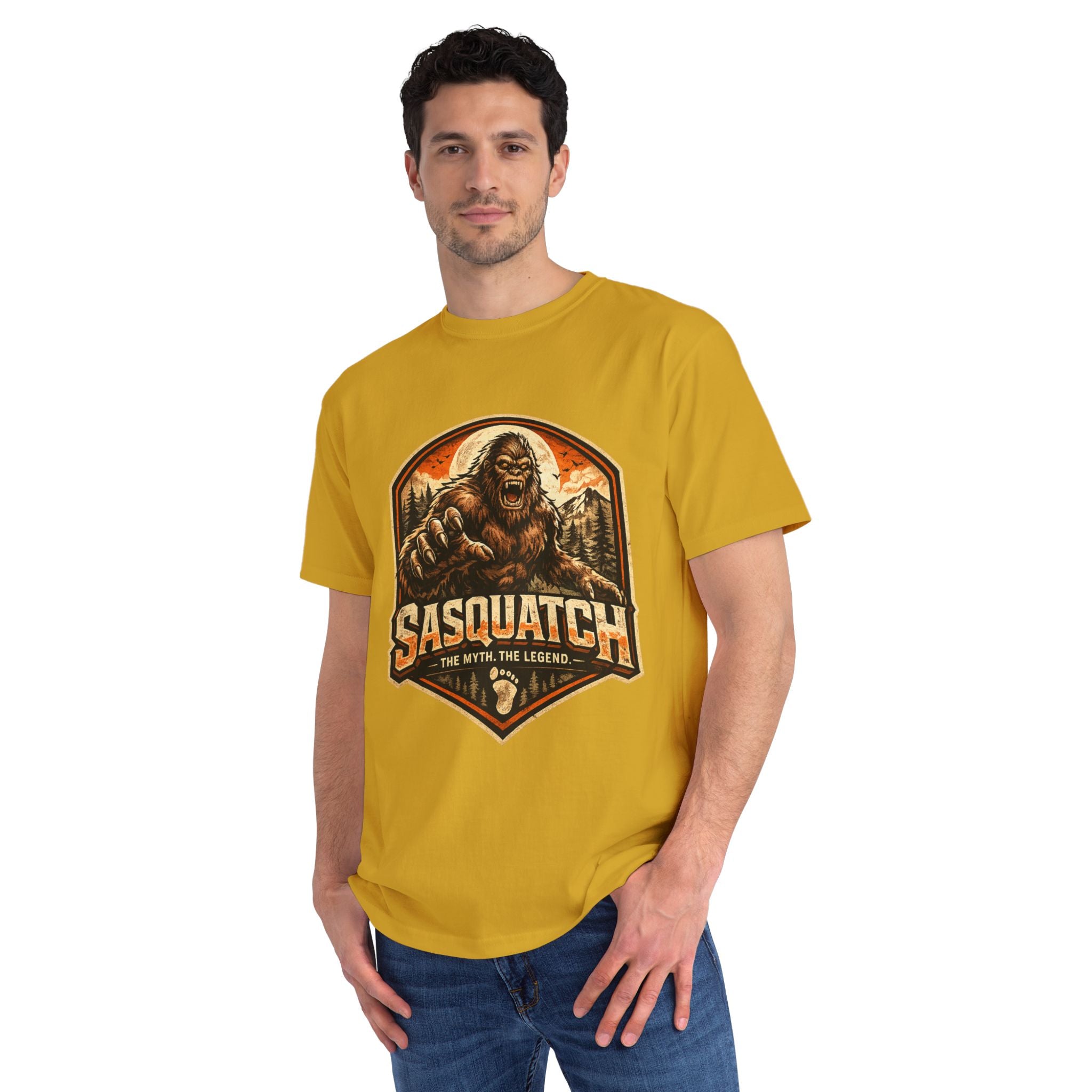 Sasquatch Graphic T-Shirt — "Sasquatch: The Myth The Legend" Retro Outdoor Tee